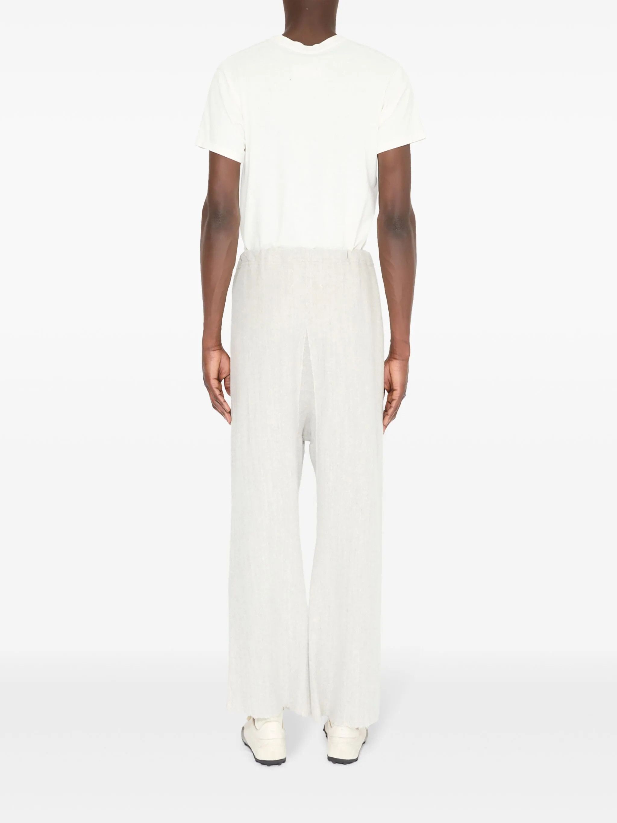 Maison Margiela o1w1db10226 Cotton Track Pant in White Size US 32 / EU 48 - 4 Thumbnail