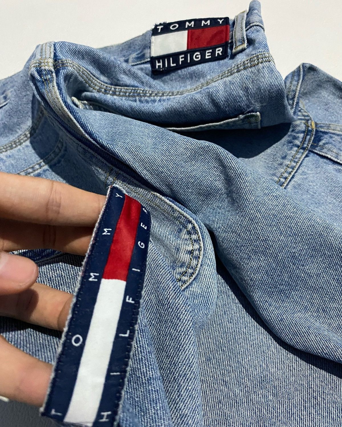 Rare TOMMY HILFIGER Vintage Baggy Carpenter Jeans 90's USA🇺🇸
