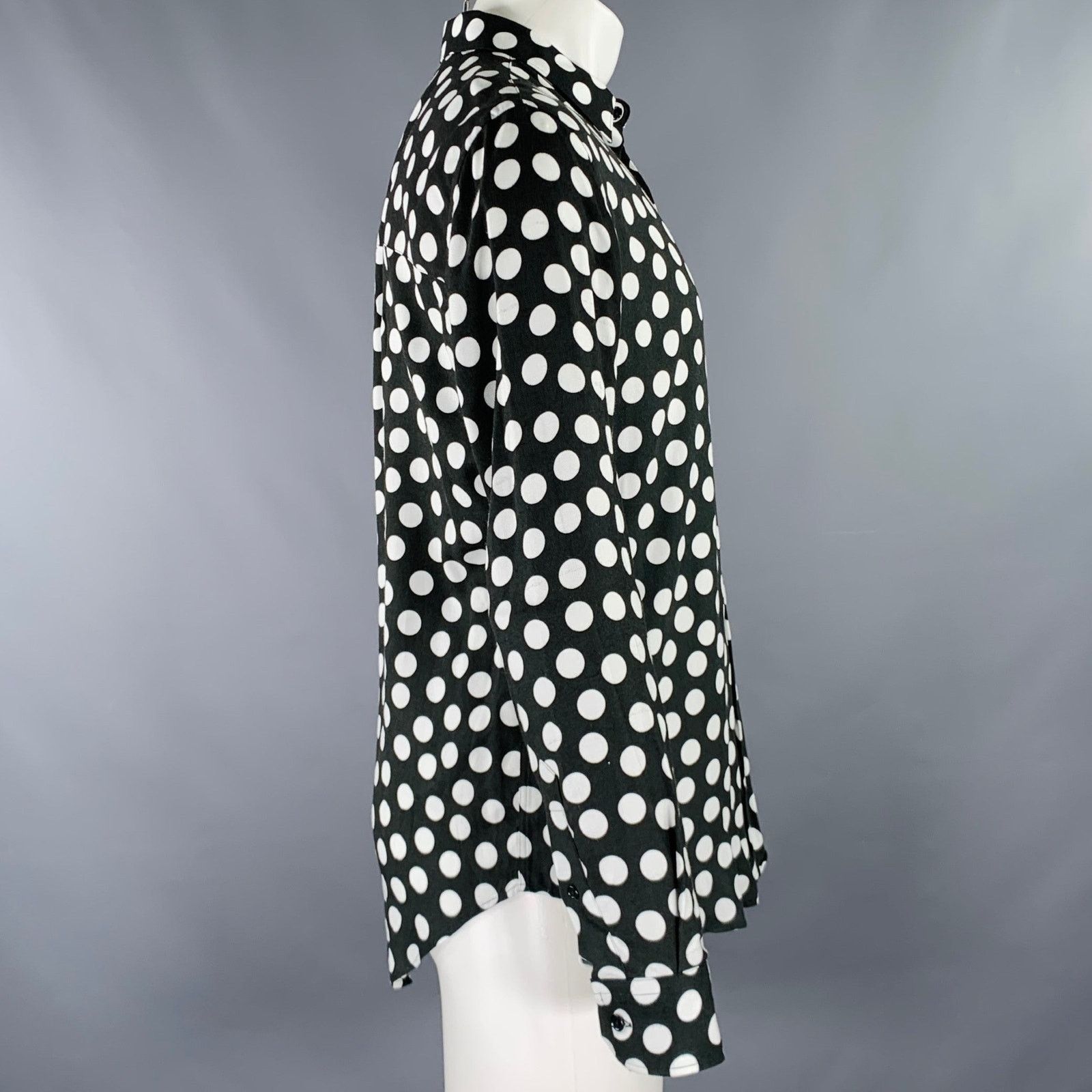 AMI AMI Black White Polka Dot Long Sleeve Shirt Size US S / EU 44-46 / 1 - 2 Thumbnail