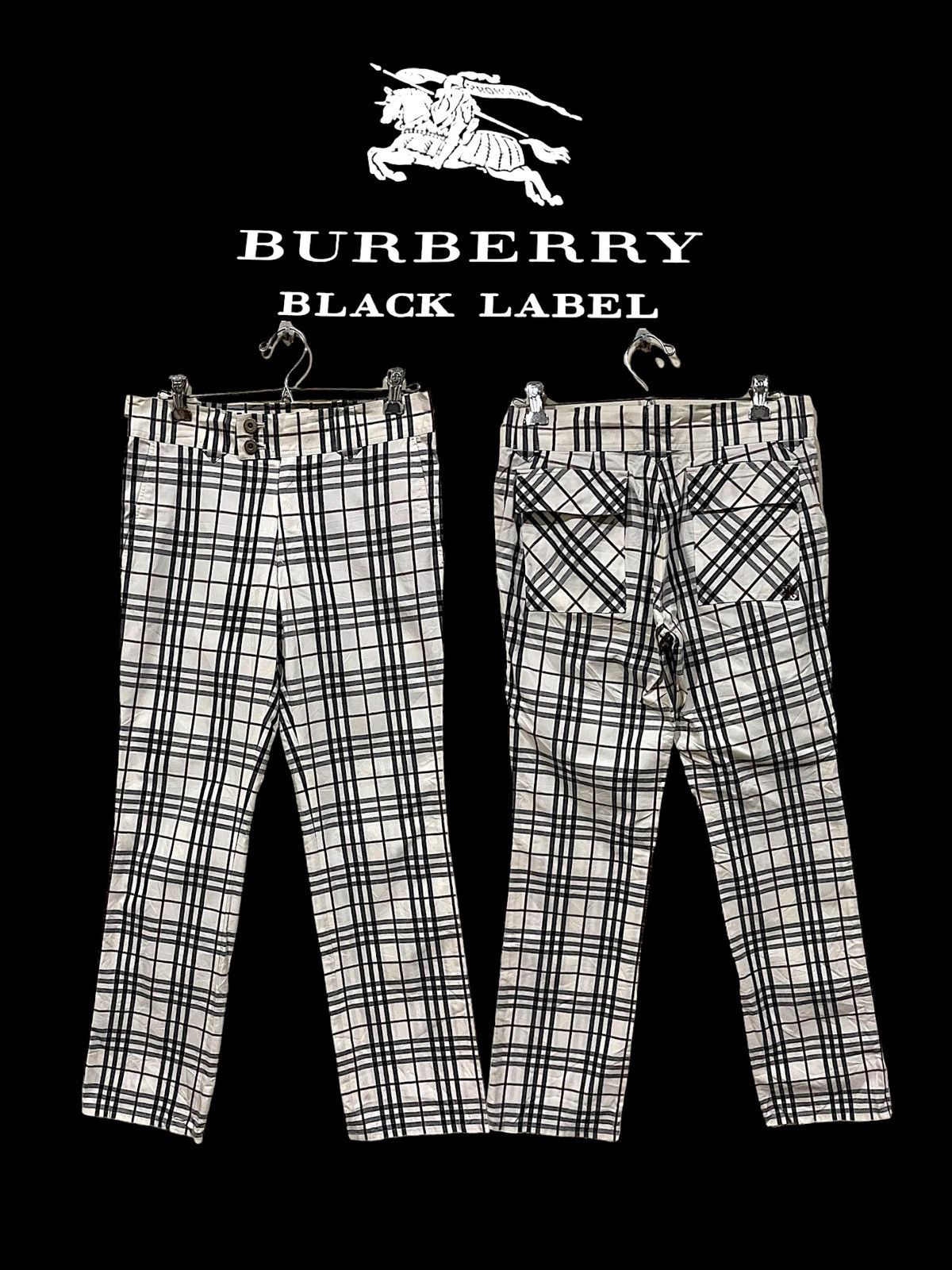 Black Label Burberry Blacklabel Checkered Pants Size US 30 / EU 46 - 2 Thumbnail