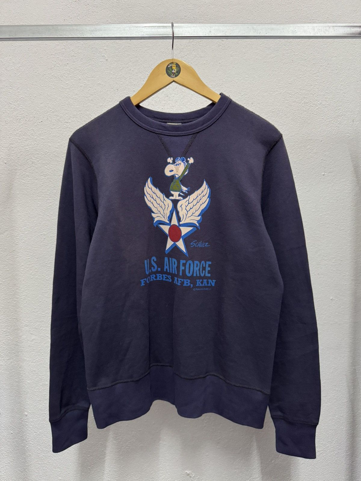 Buzz Rickson's × Japanese Brand × Peanuts Buzz Rickson’s x Peanuts U.S Air Force Sweatshirt Size US M / EU 48-50 / 2 - 1 Thumbnail