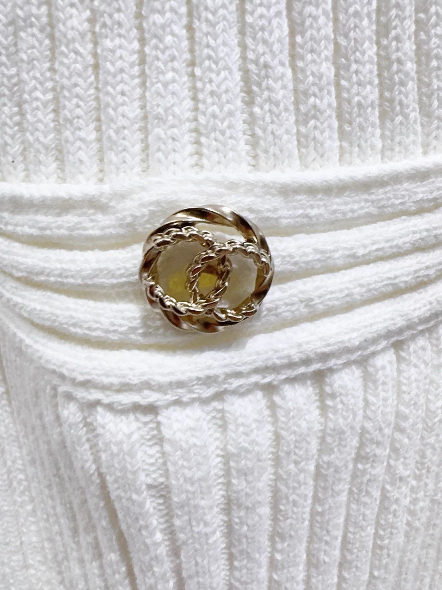 Chanel Chanel Double C Logo Buttons Flattering Dress 38 Size S / US 4 / IT 40 - 3 Thumbnail