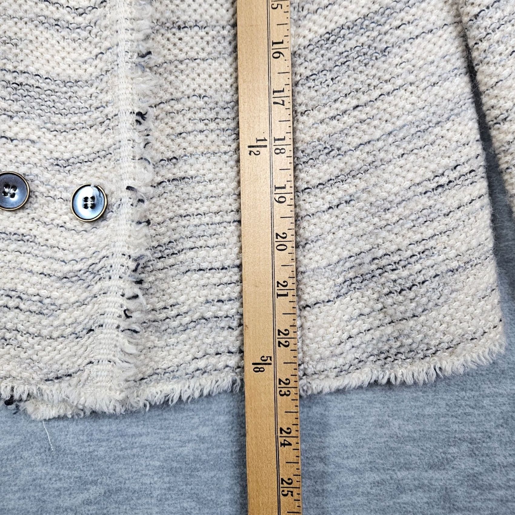 Isabel Marant Isabel Marant Jacket Beige Tweed Button Collarless Women's Size 40 Regular Size S / US 4 / IT 40 - 6 Thumbnail