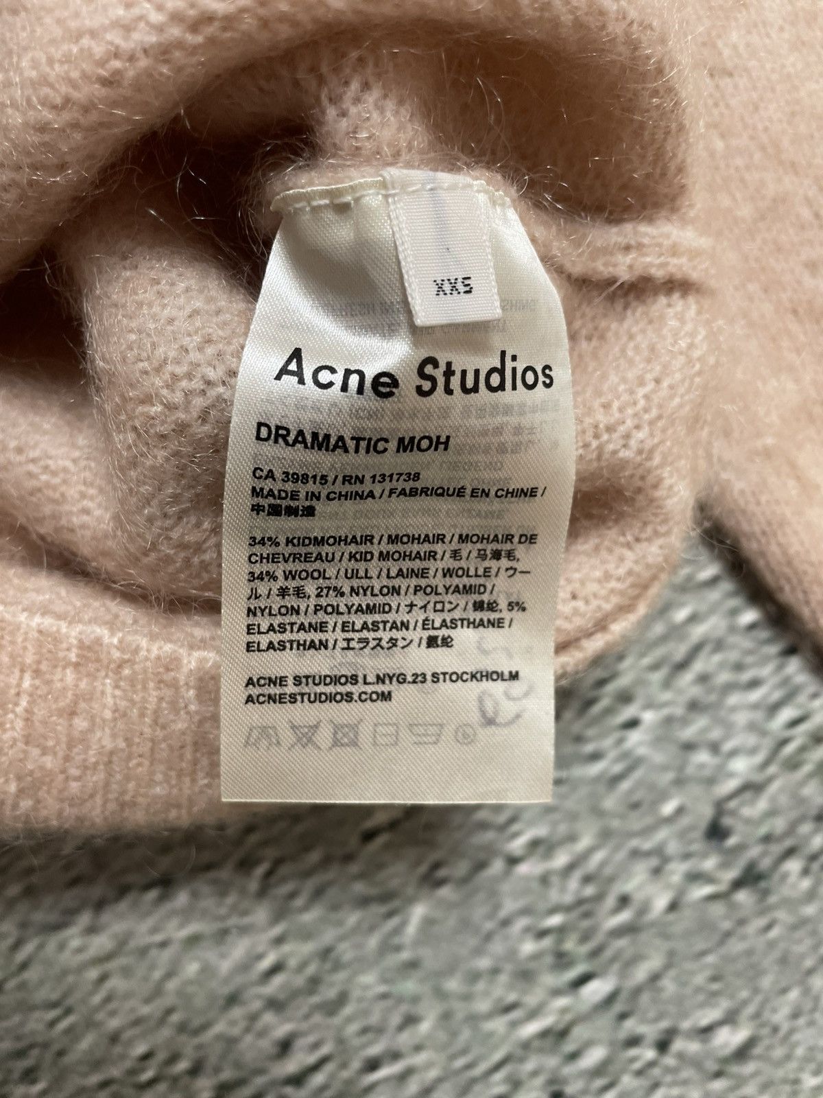 Acne Studios Acne Studios mohair sweater dramatic moh pink Size US S / EU 44-46 / 1 - 4 Thumbnail