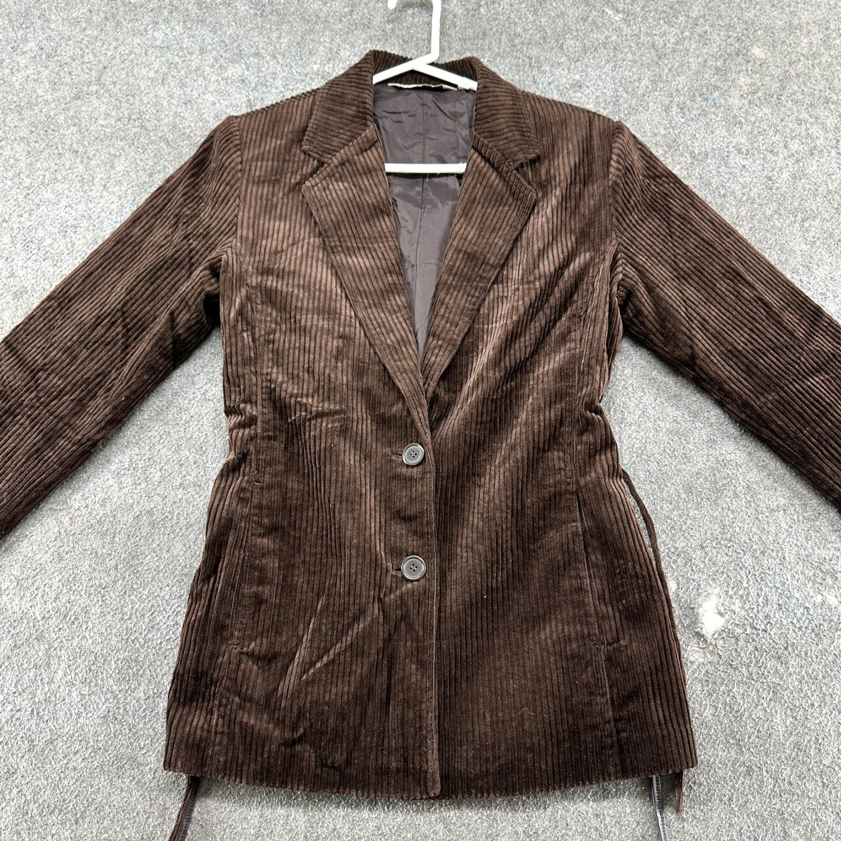 Vintage VINTAGE Joujou Jacket Womens L Brown Corduroy Belted Belted Pockets 90s Hipster Corduroy Coat Size L / US 10 / IT 46 - 3 Thumbnail