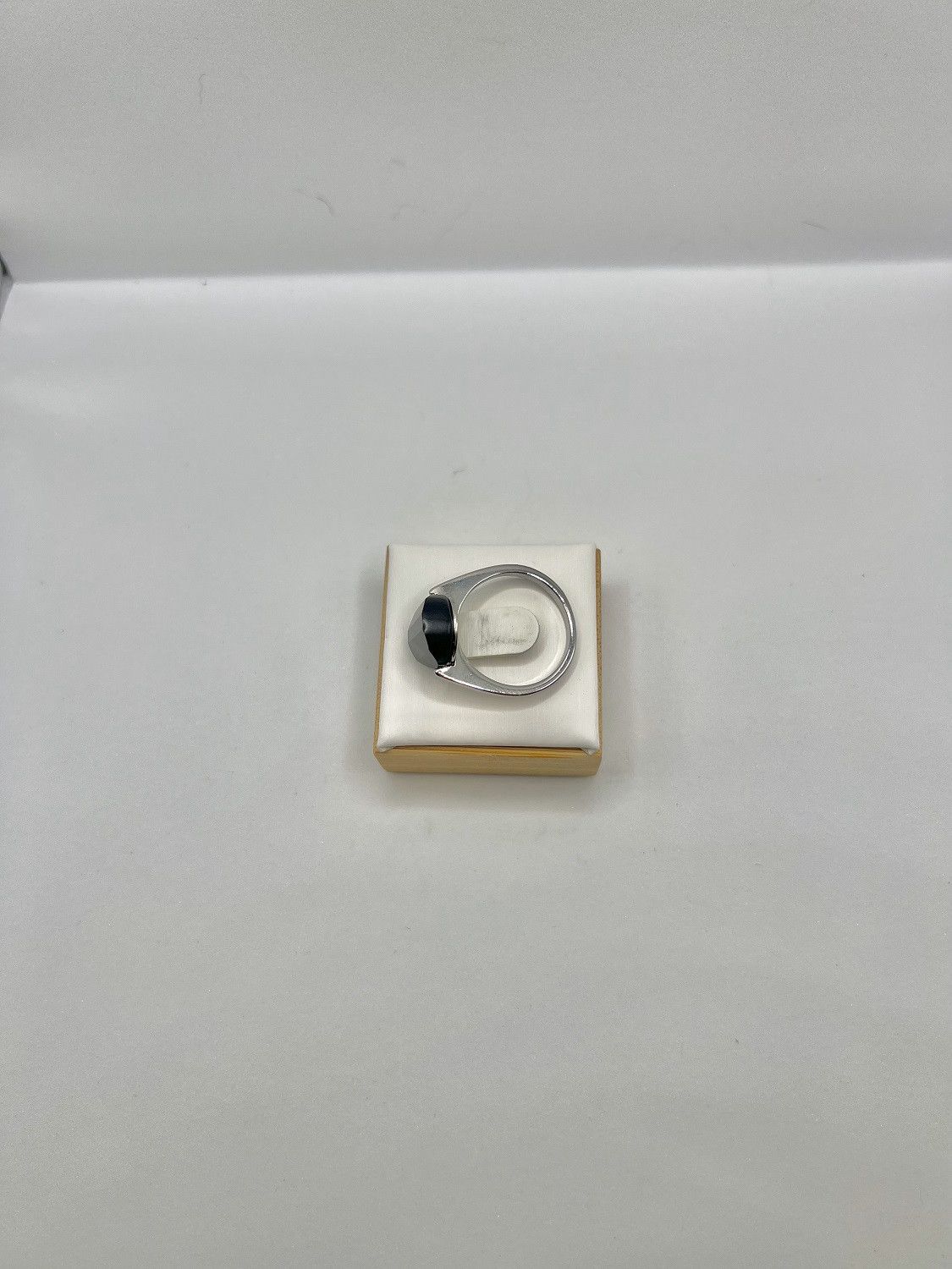 Jewelry Black Agate Silver Ring - Size 8.5 Size ONE SIZE - 3 Thumbnail