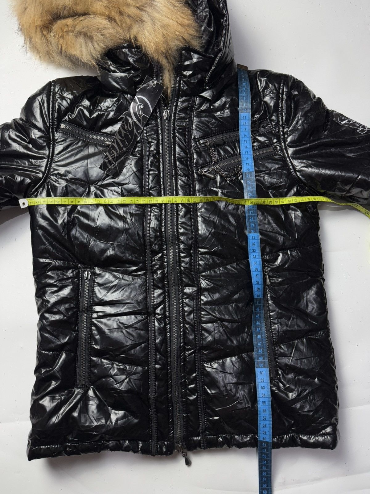 Faux Fur Midas Session Puffer Jacket Double Layers