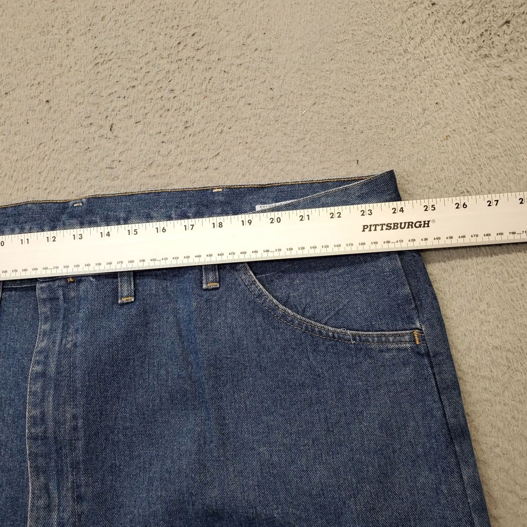 Wrangler Wrangler Mens Blue Denim Denim Bermuda Shorts 48 Carpenter Relaxed High Rise Flat Front 5-Pocket Size US 32 / EU 48 - 5 Thumbnail