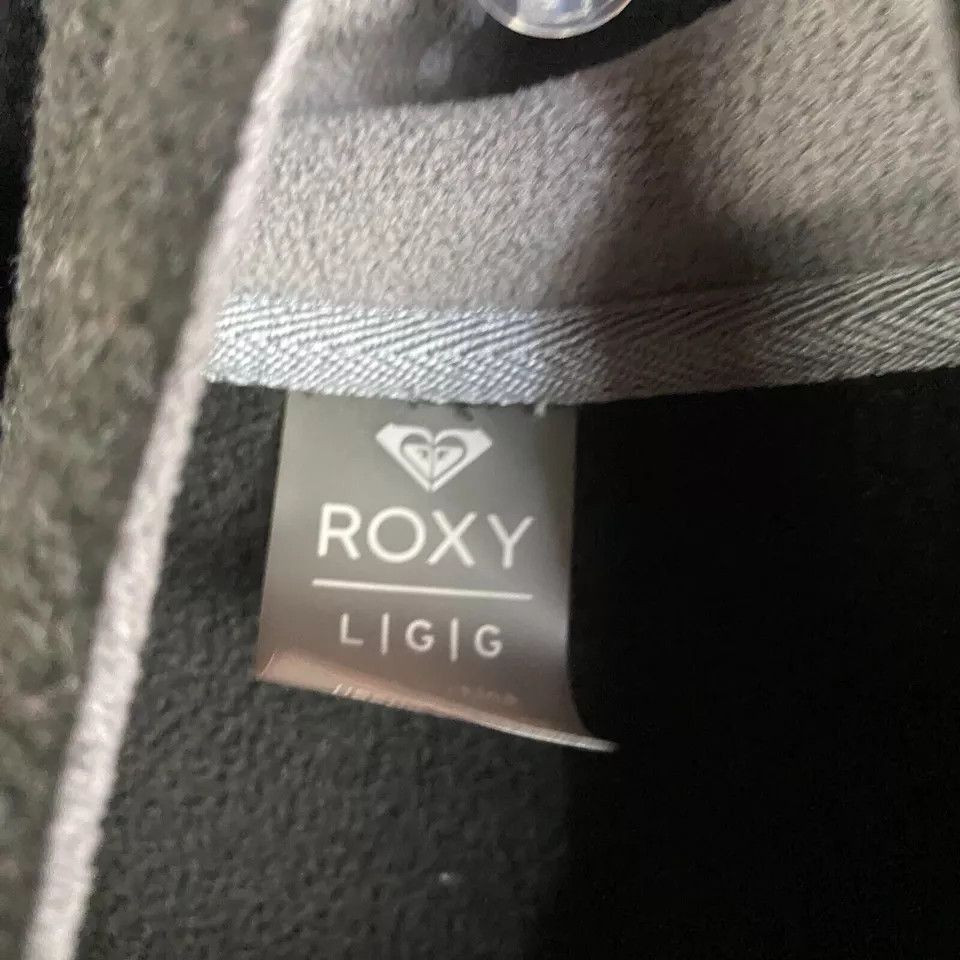 Other Roxy Fleece Women's Large Pullover Black Drawstring Adults L Size L / US 10 / IT 46 - 4 Thumbnail