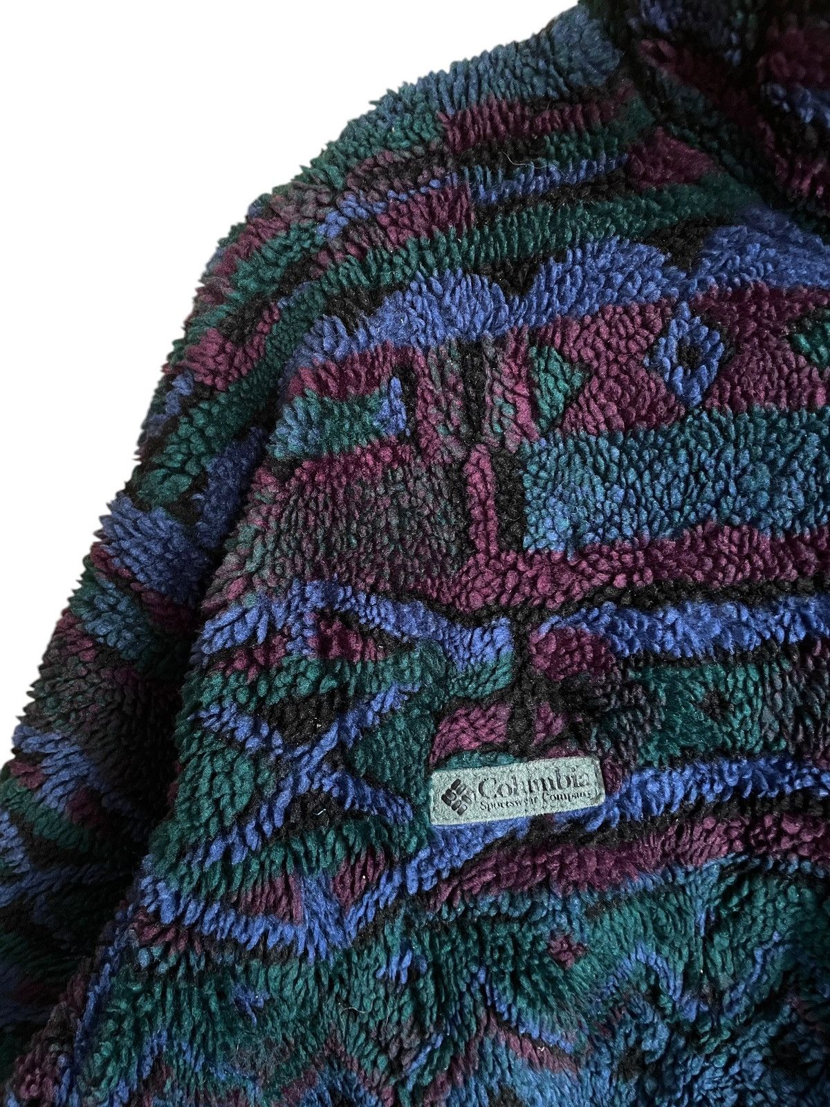 Columbia Very Rare Vintage Columbia Made In Usa Navajo Fleece 1980s Size US L / EU 52-54 / 3 - 4 Thumbnail