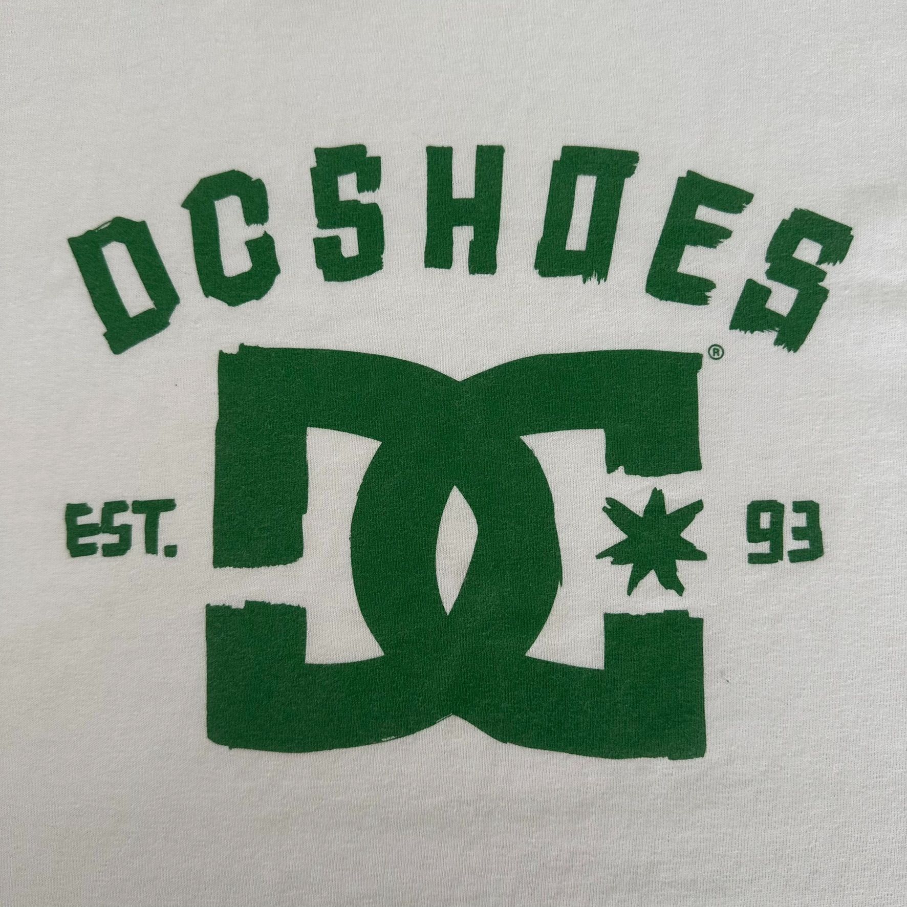 DC Vintage Y2K DC Shoes Skater T-Shirt White DC Star Logo Tee Size US L / EU 52-54 / 3 - 2 Thumbnail