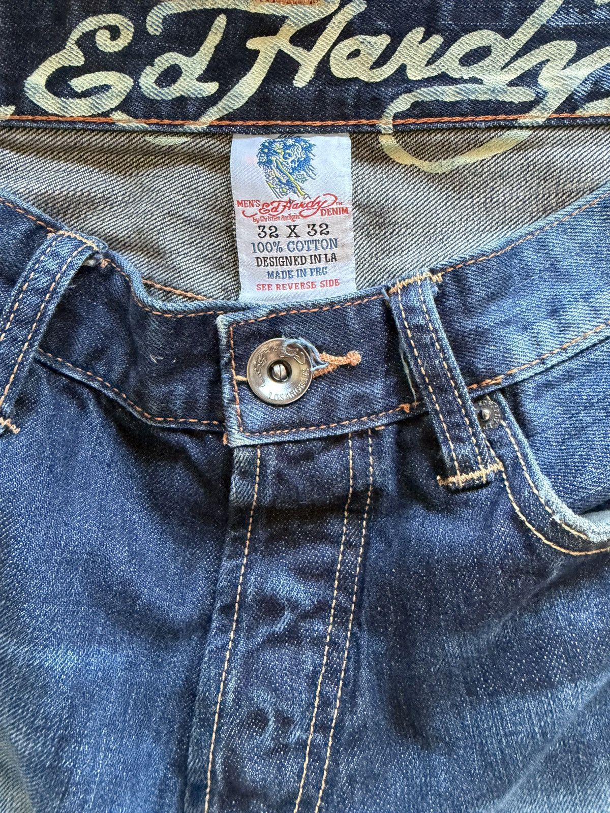 Ed Hardy Ed Hardy Vintage Spider Skull Bootcut Jeans Size US 32 / EU 48 - 9 Thumbnail