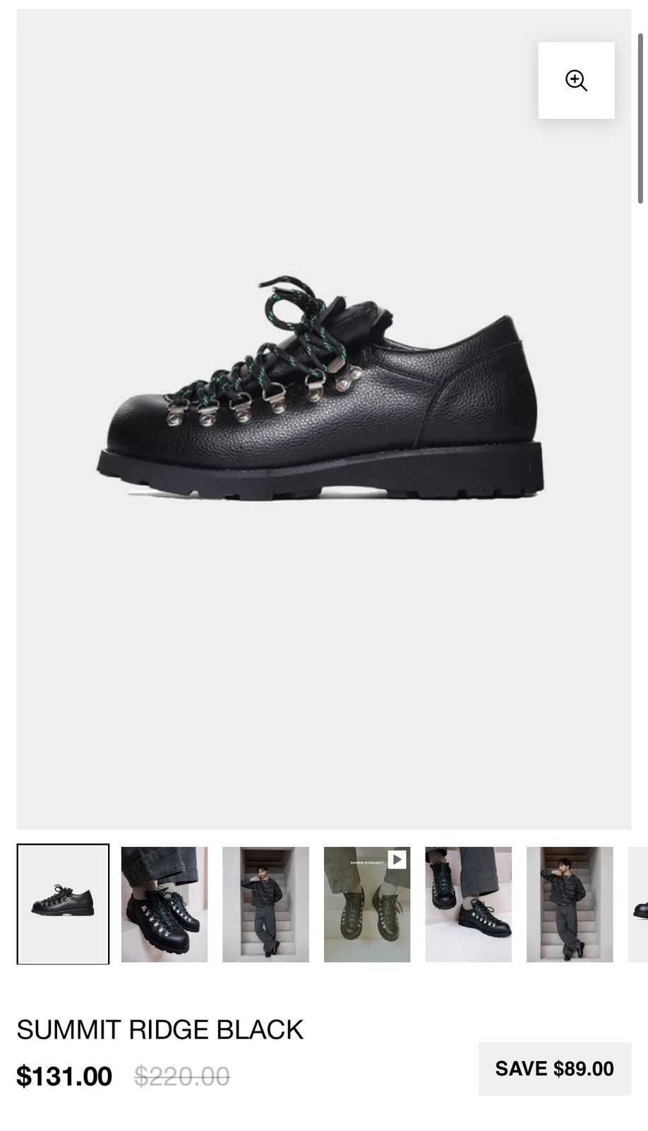 Other Low Top Black Leather Boots Size US 10.5 / EU 43-44 - 6 Thumbnail