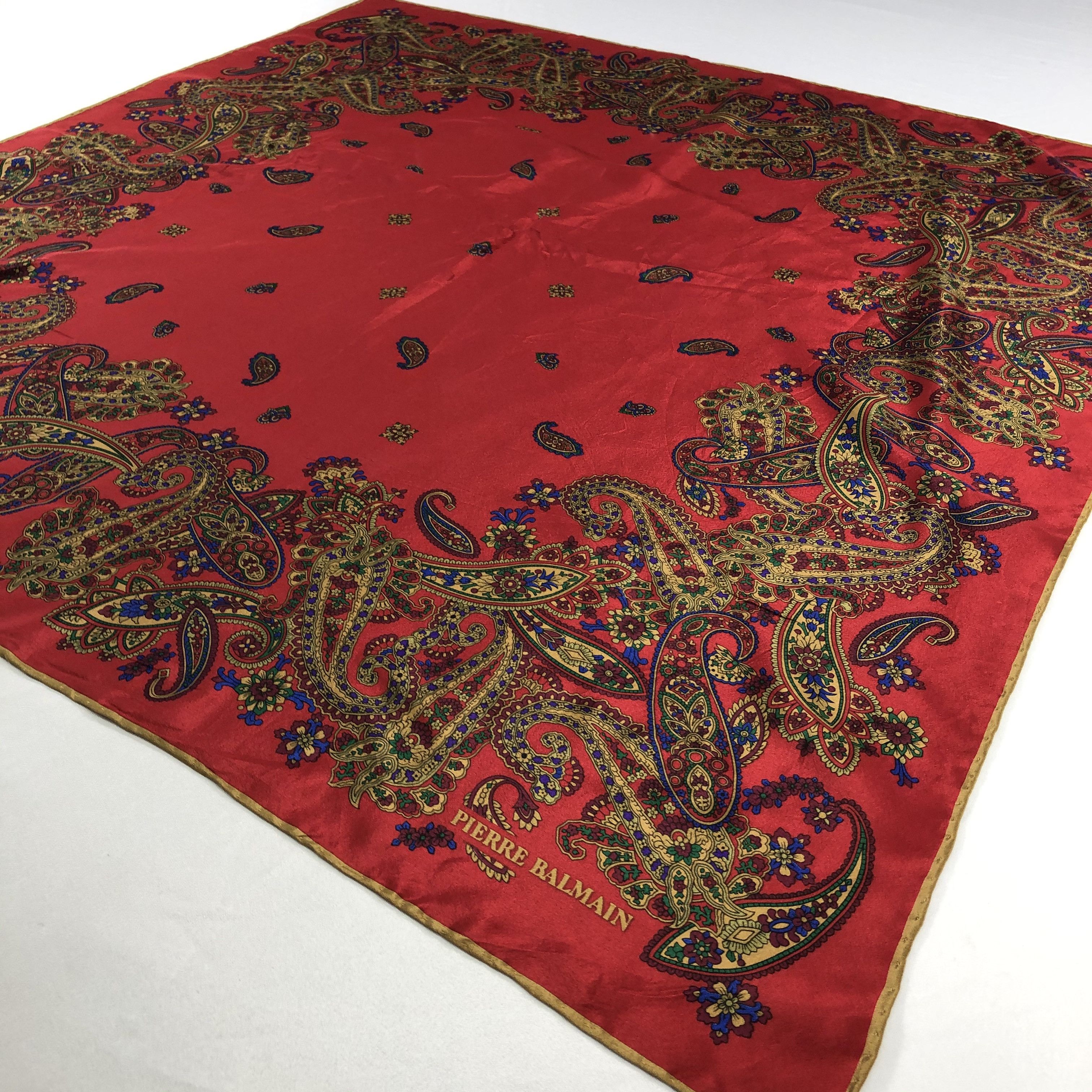 Pierre Balmain Vintage Pierre Balmain Silk Scarf Size ONE SIZE - 3 Thumbnail