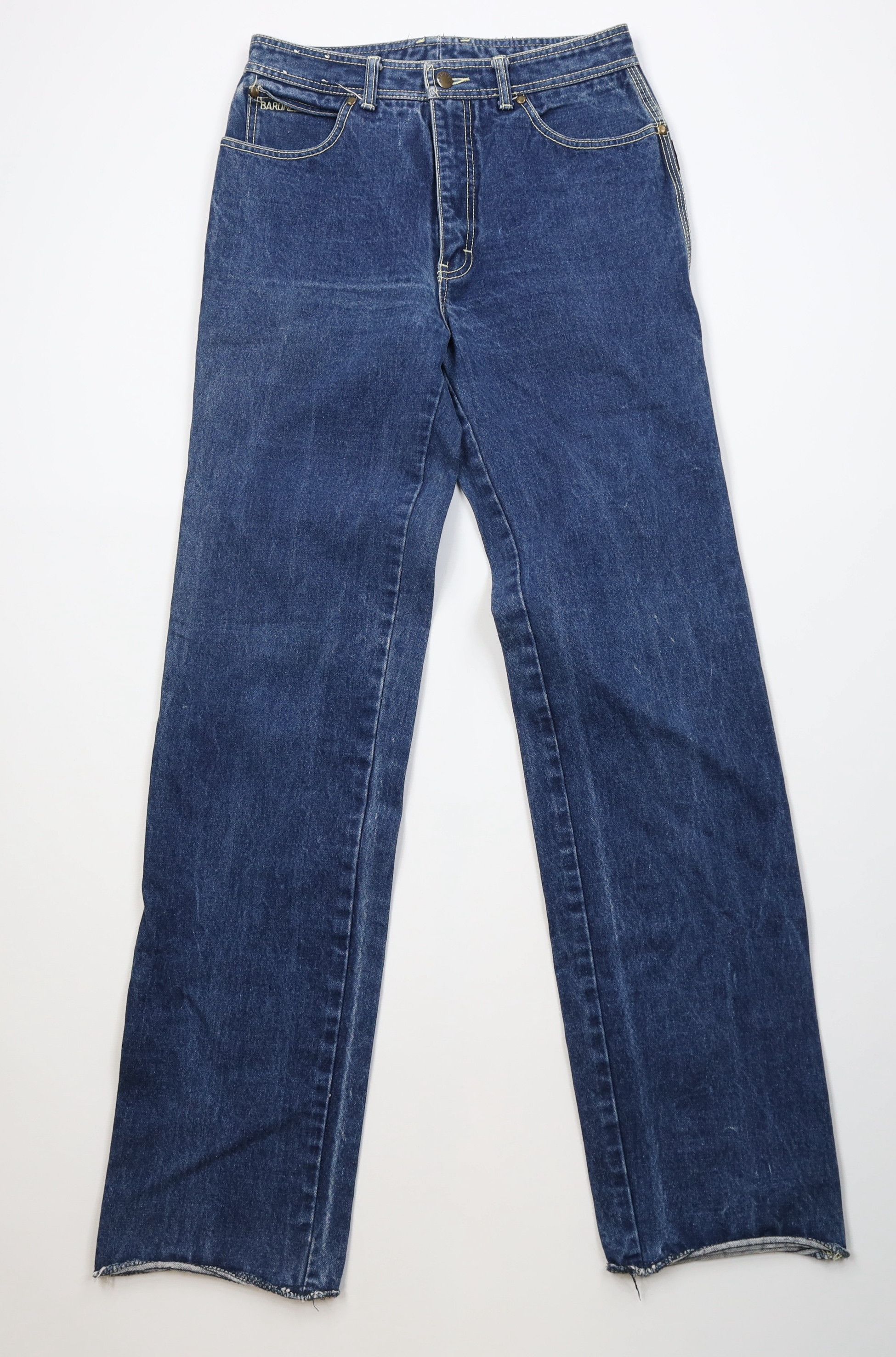 Vintage Vintage 70s 80s Streetwear Straight Leg Denim Jeans Cotton Size 28" / US 6 / IT 42 - 1 Thumbnail