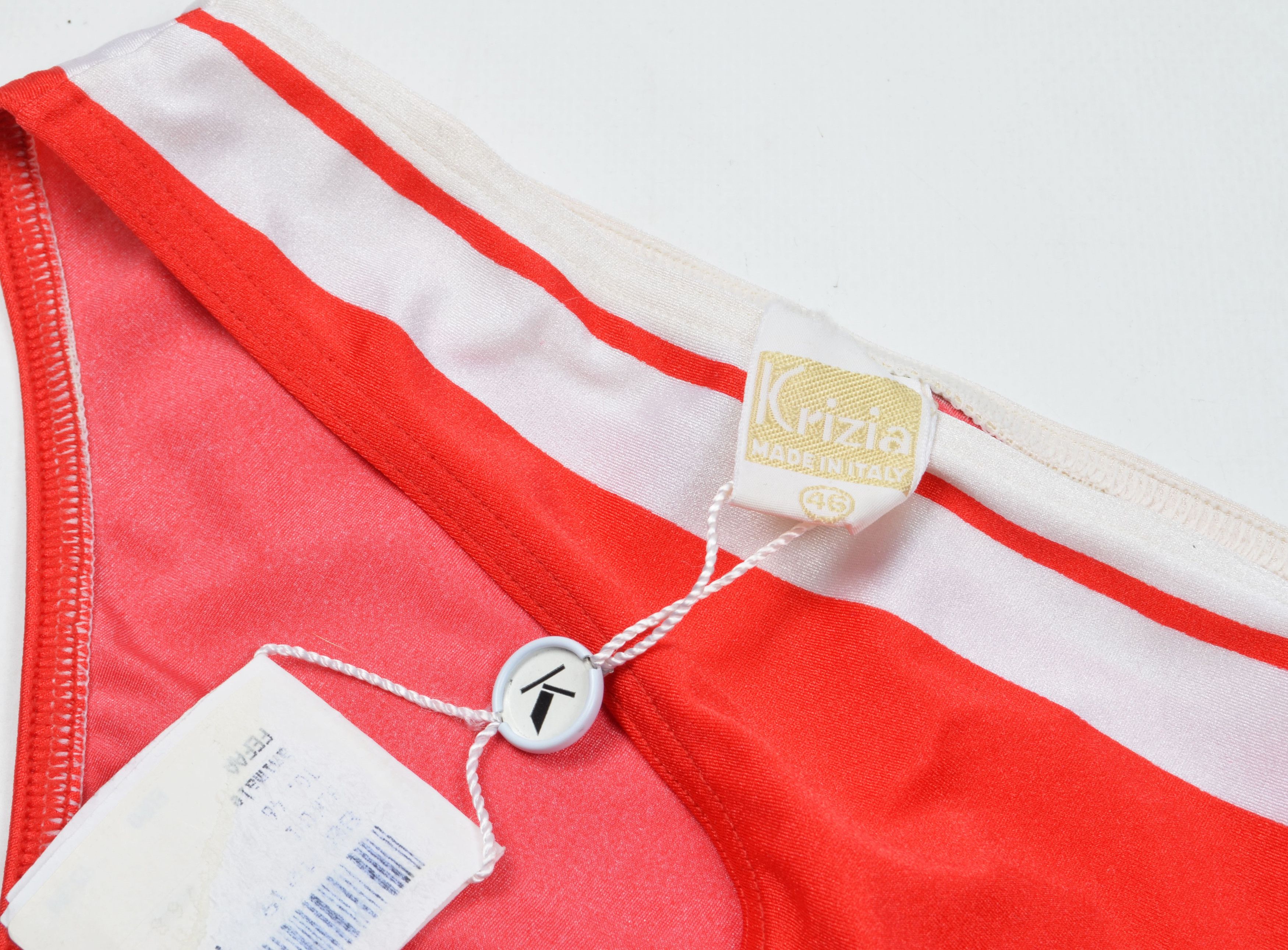 Krizia Vintage Krizia 80's Striped Bikini Swimwear Set Beachwear Size ONE SIZE - 9 Thumbnail