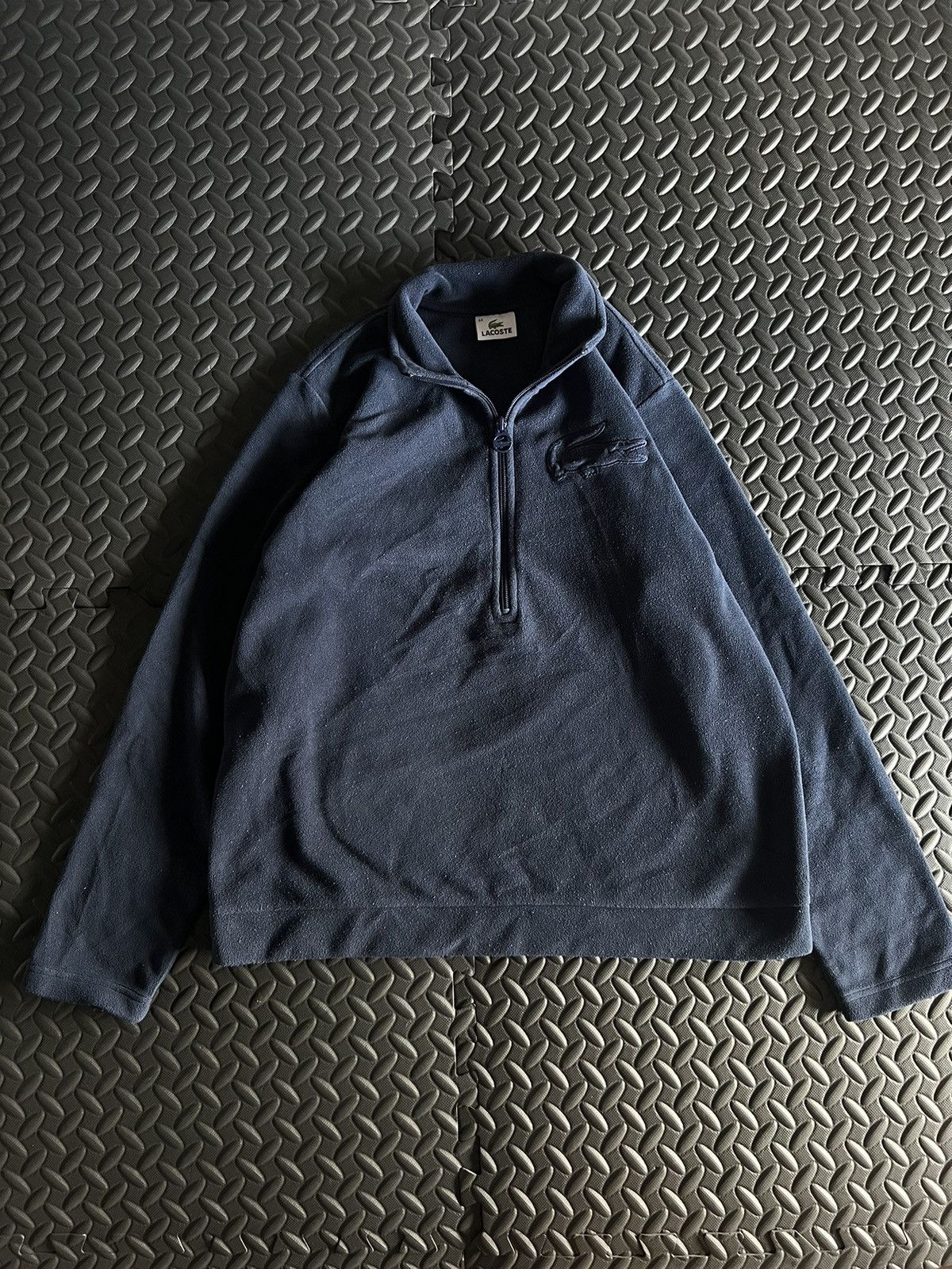 Lacoste × Vintage Vintage Lacoste Fleece Big Logo Size US L / EU 52-54 / 3 - 1 Thumbnail
