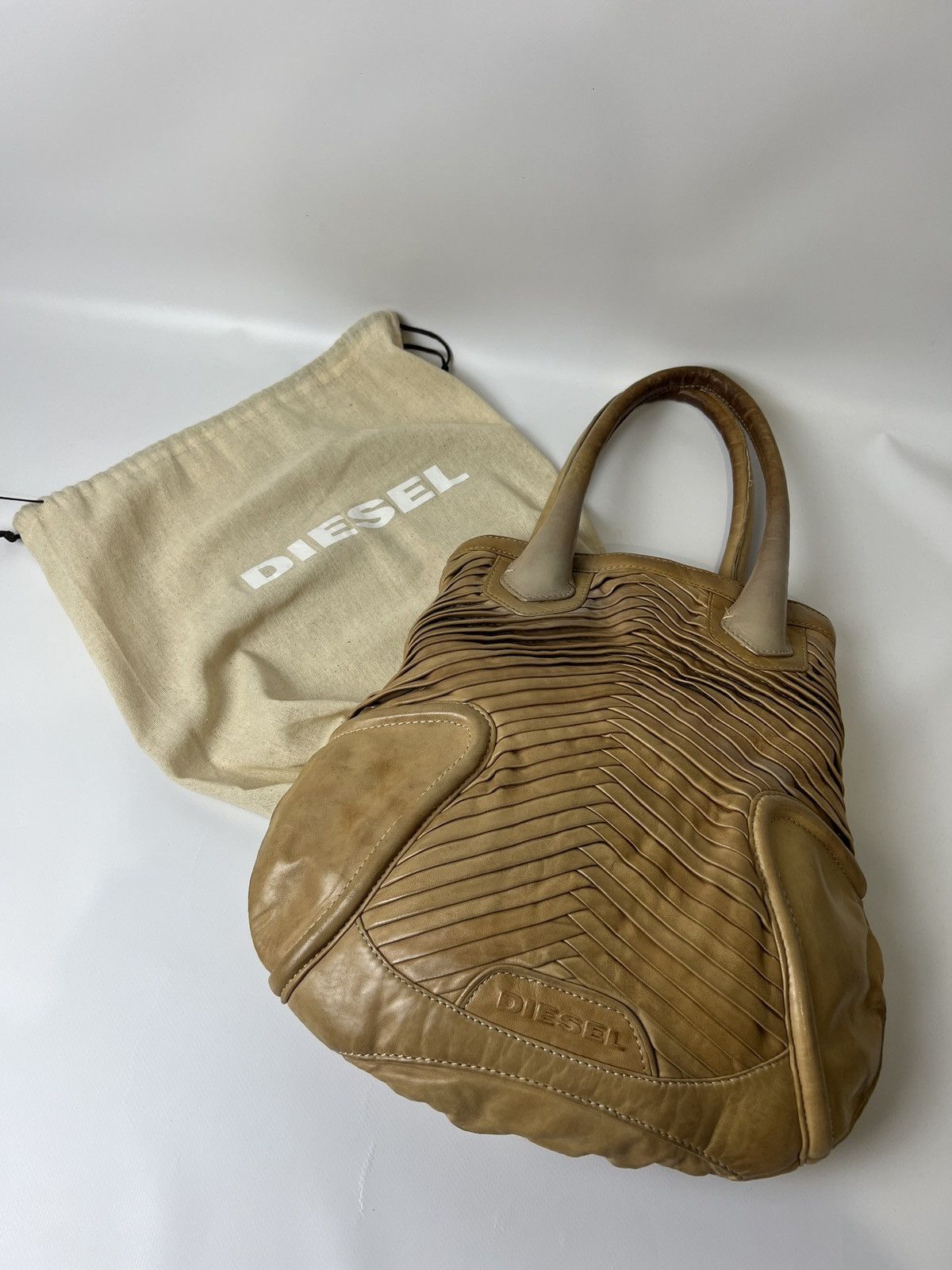 Diesel Apocalyptic Handbag – Brown Cowhide Leather Vintage