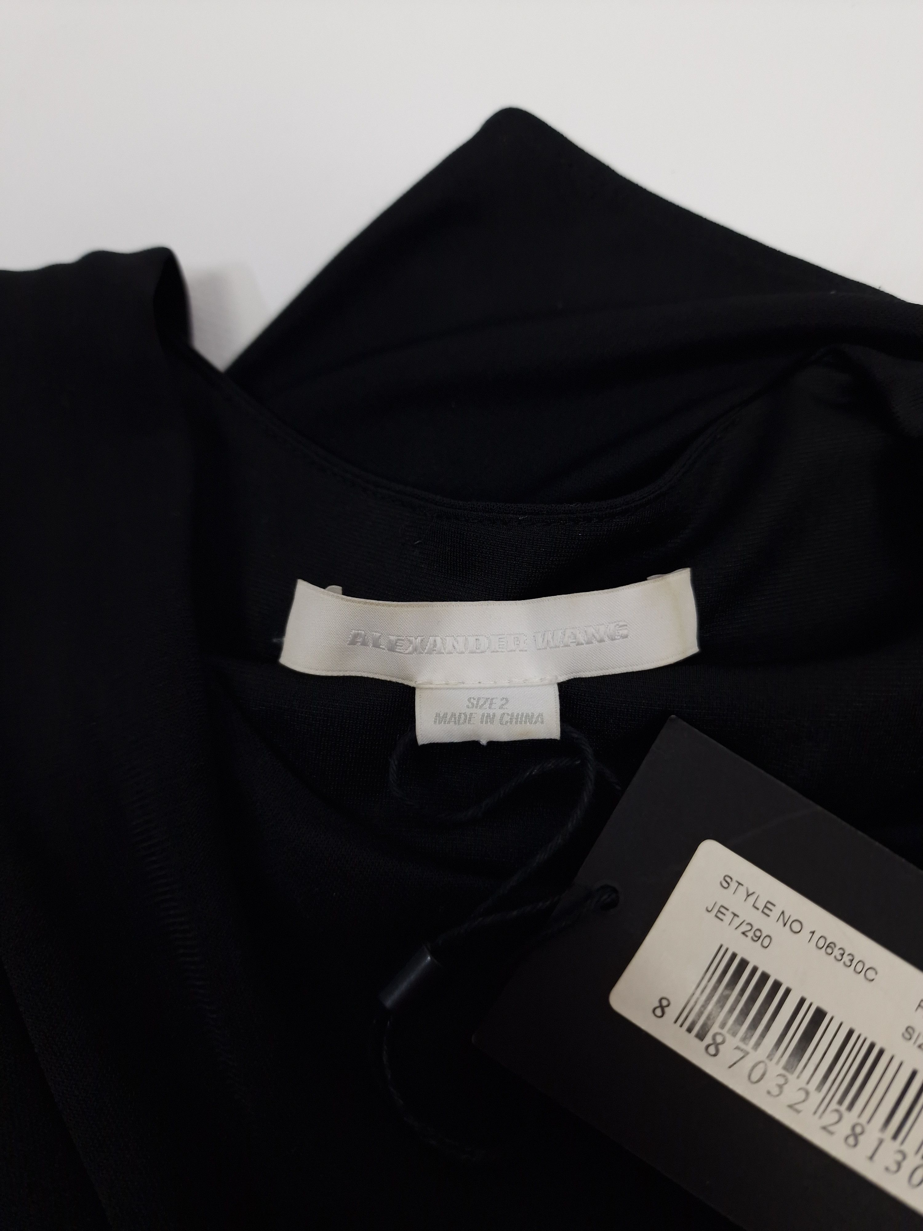 Alexander Wang Alexander Wang Draped Black Cocktail Dress Size S / US 4 / IT 40 - 6 Thumbnail