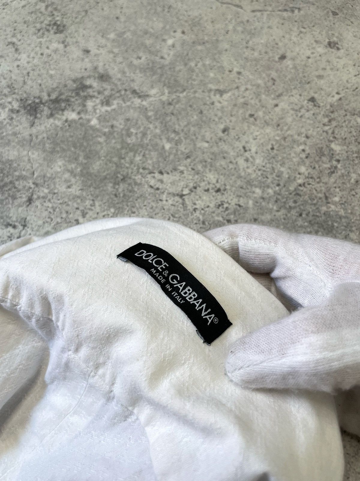 Dolce & Gabbana Dolce & Gabbana White Cotton DG Embroidered Logo Blouse Size L / US 10 / IT 46 - 5 Thumbnail