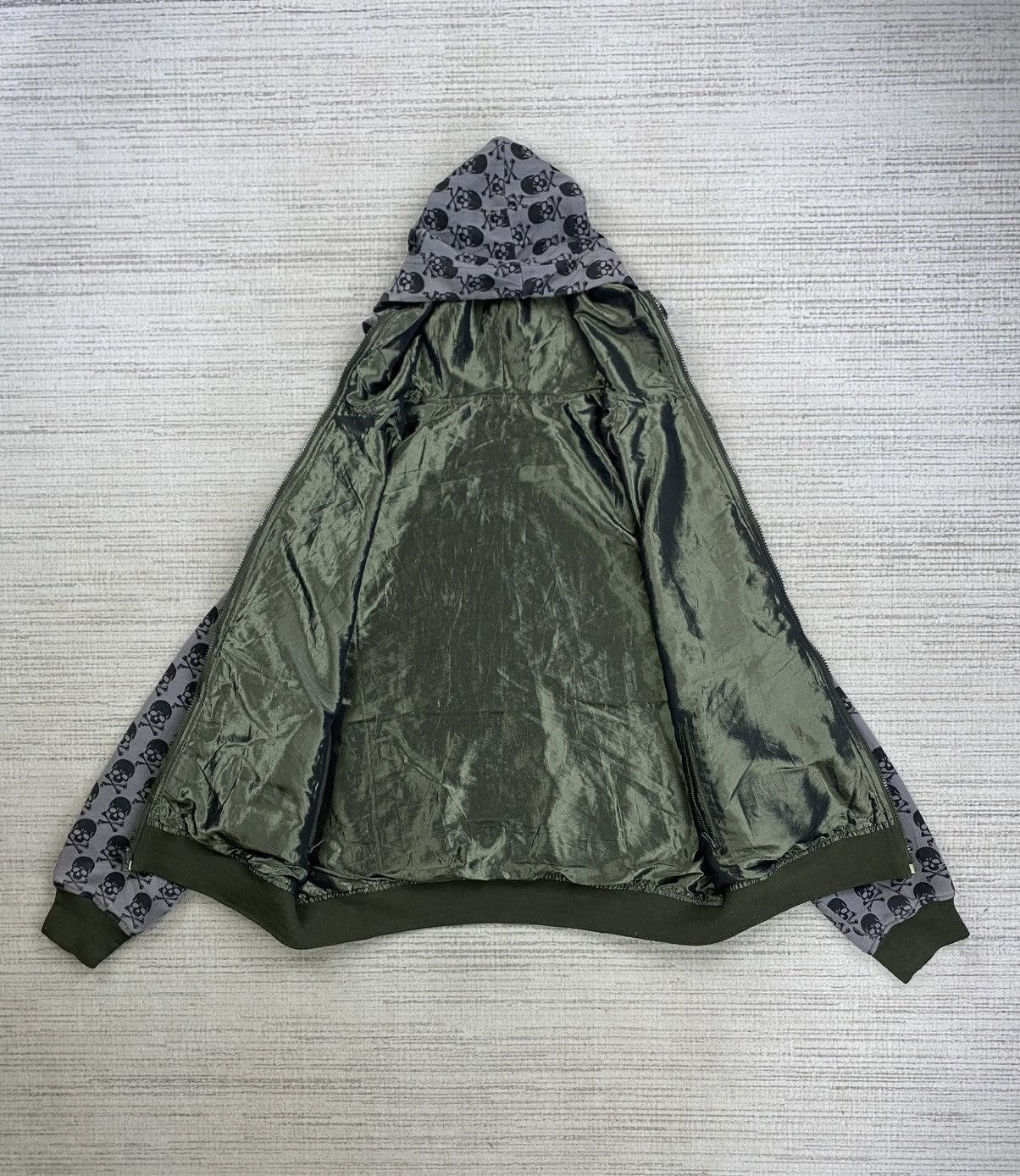 Japanese Brand × Vintage Graniph Skull Monogram Printed Reversible Hoodie Jacket Size US M / EU 48-50 / 2 - 9 Thumbnail