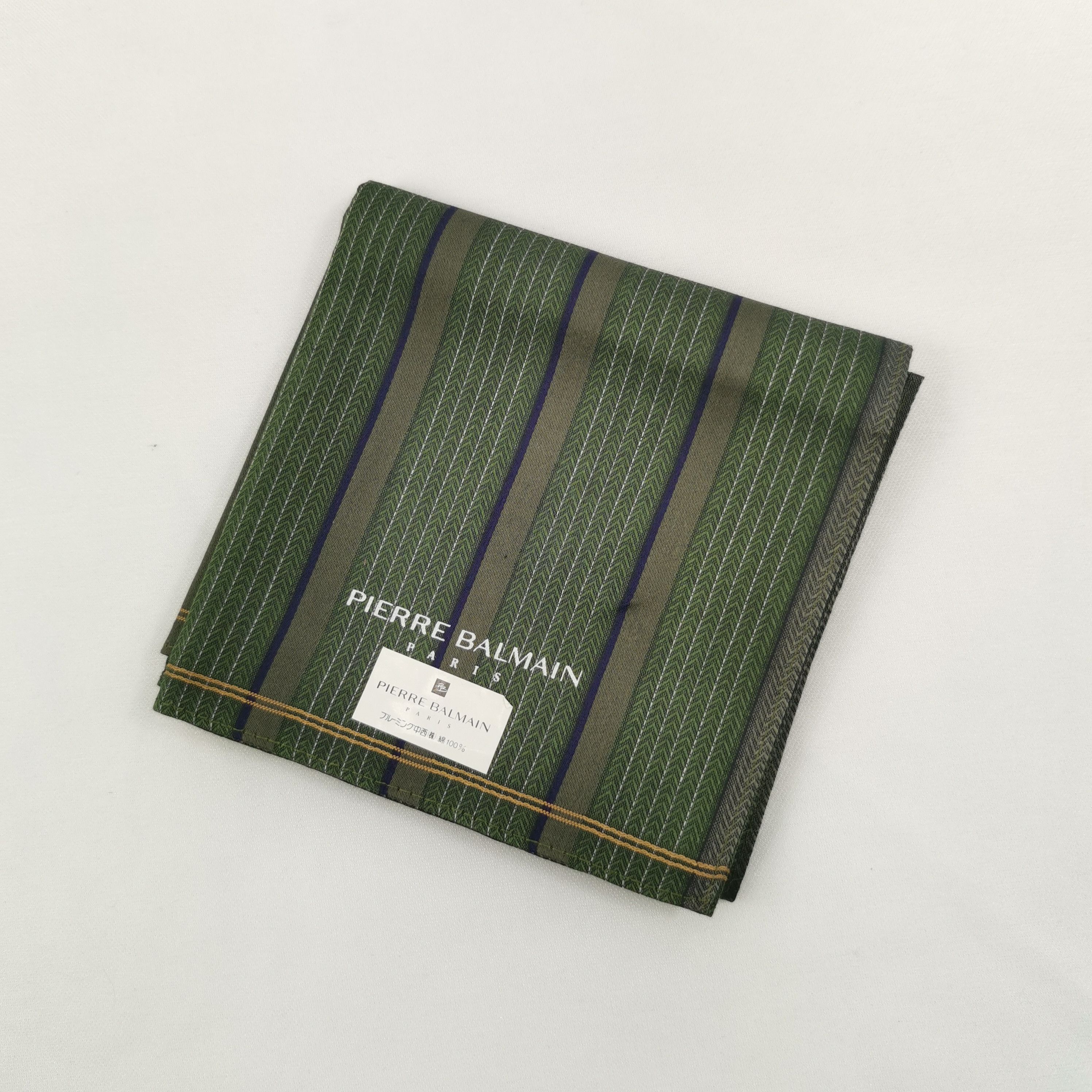 Japanese Brand NWT Vintage Pierre Balmain Handkerchief Neckerchief Bandana Size ONE SIZE - 4 Thumbnail