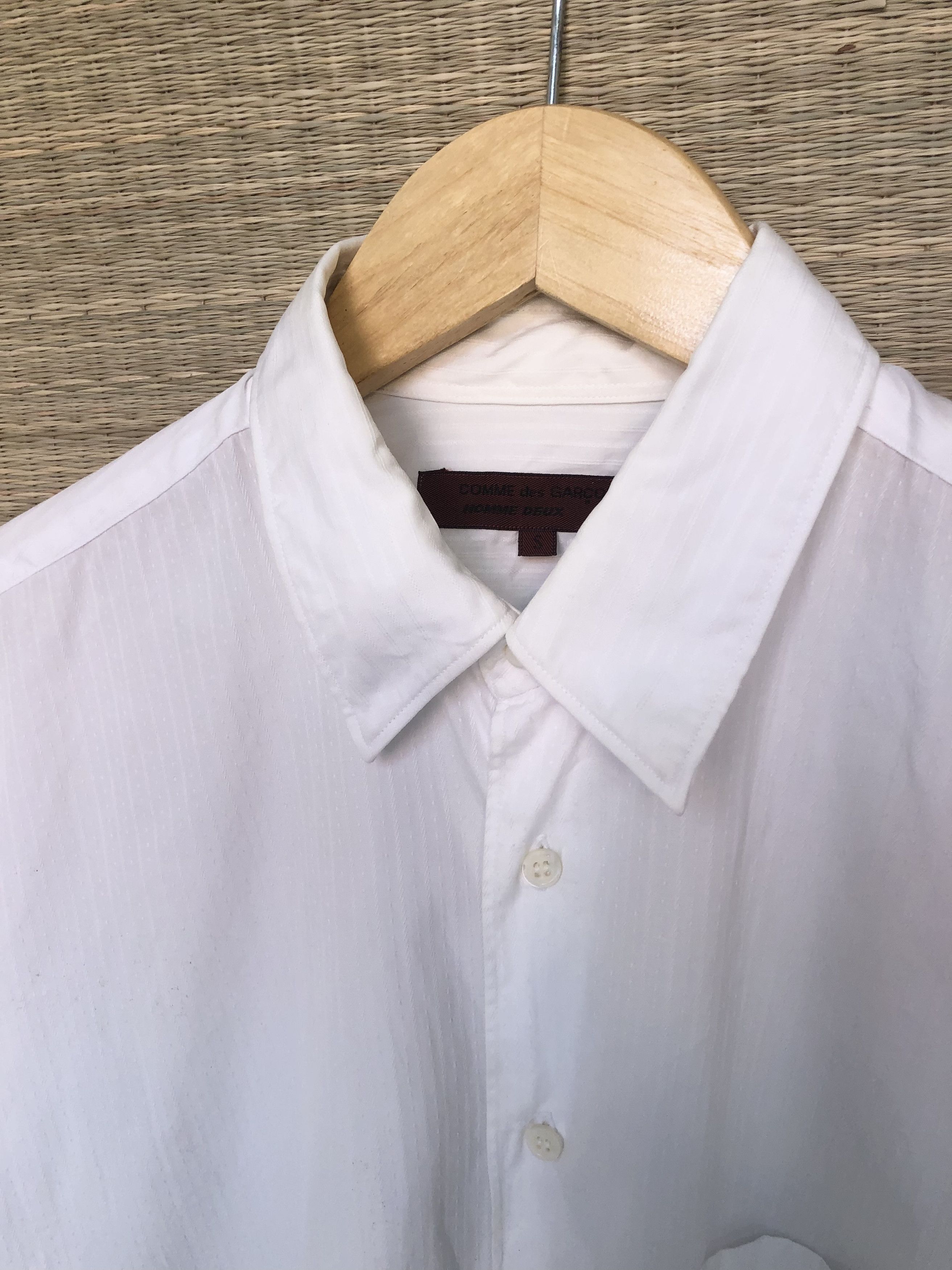 Comme des Garcons Homme Deux White patterned shirt Size US S / EU 44-46 / 1 - 2 Thumbnail