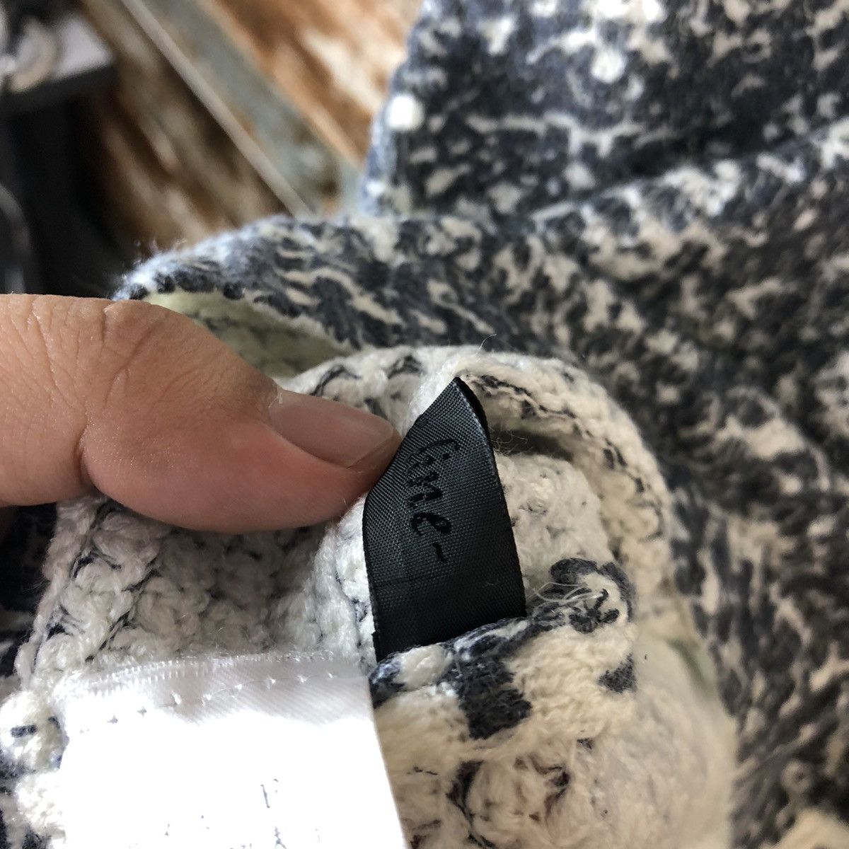 Homespun Knitwear × Japanese Brand Japan vintage White Full Print Knitwear #A1696 Size L / US 10 / IT 46 - 13 Thumbnail