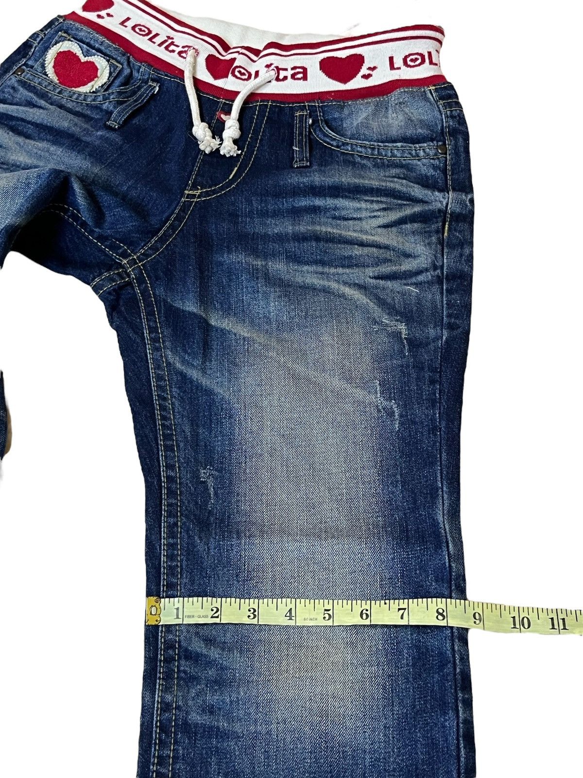 Japanese Brand Y2K FASHION YOSHITOMO NARA LOLITA DRAWSTRING WAIST JEANS Size US 32 / EU 48 - 13 Thumbnail