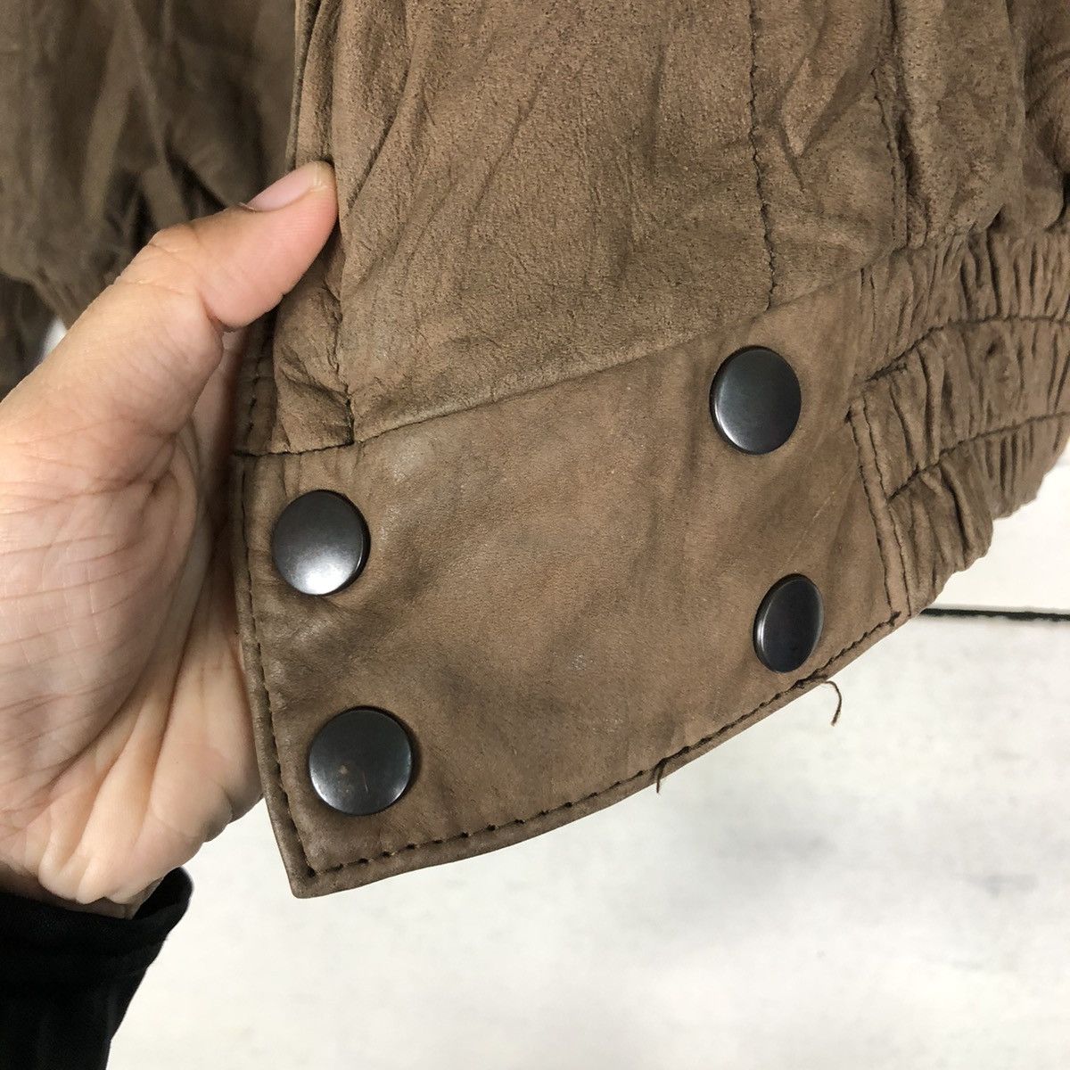 Japanese Brand Vintage Biker Leather Jacket Enzo Molteni Italy Issey Miyake Size US M / EU 48-50 / 2 - 17 Thumbnail