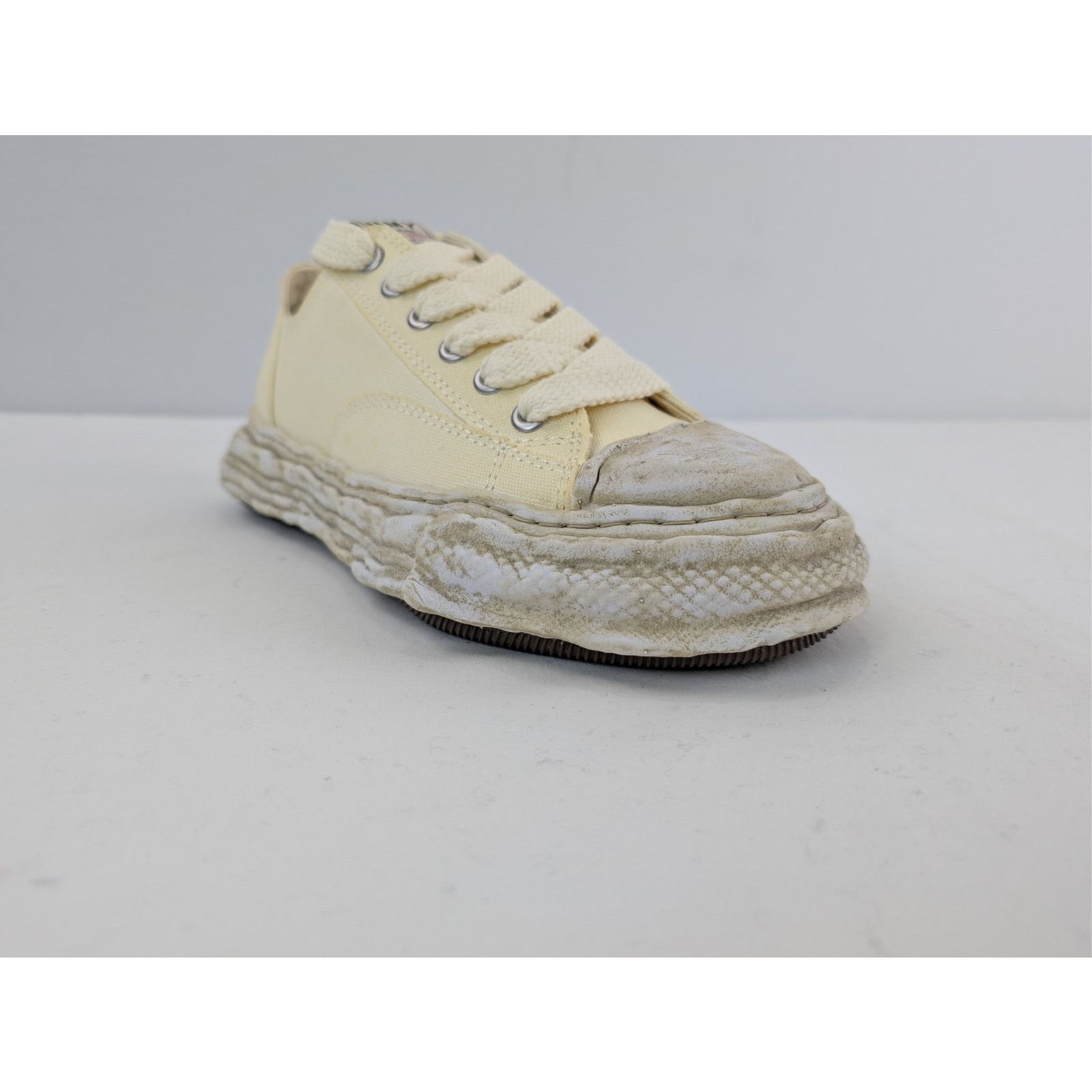 Maison MIHARA YASUHIRO o1rshd1 Peterson 23 OG Sole Canvas Low-Top Sneaker in White Size US 8 / EU 41 - 2 Thumbnail