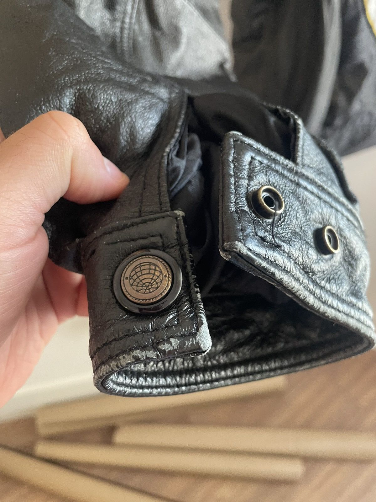 Vintage Vintage United States Air Force black leather jacket Size US L / EU 52-54 / 3 - 8 Thumbnail