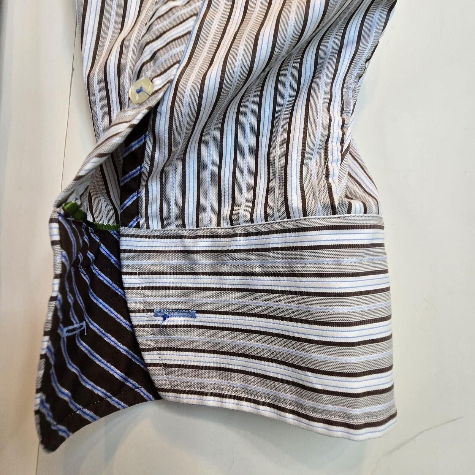 Other Lot of 2 Equilibrio Striped Button-Up Shirt Men's 3XL Italy Size US XXL / EU 58 / 5 - 4 Thumbnail