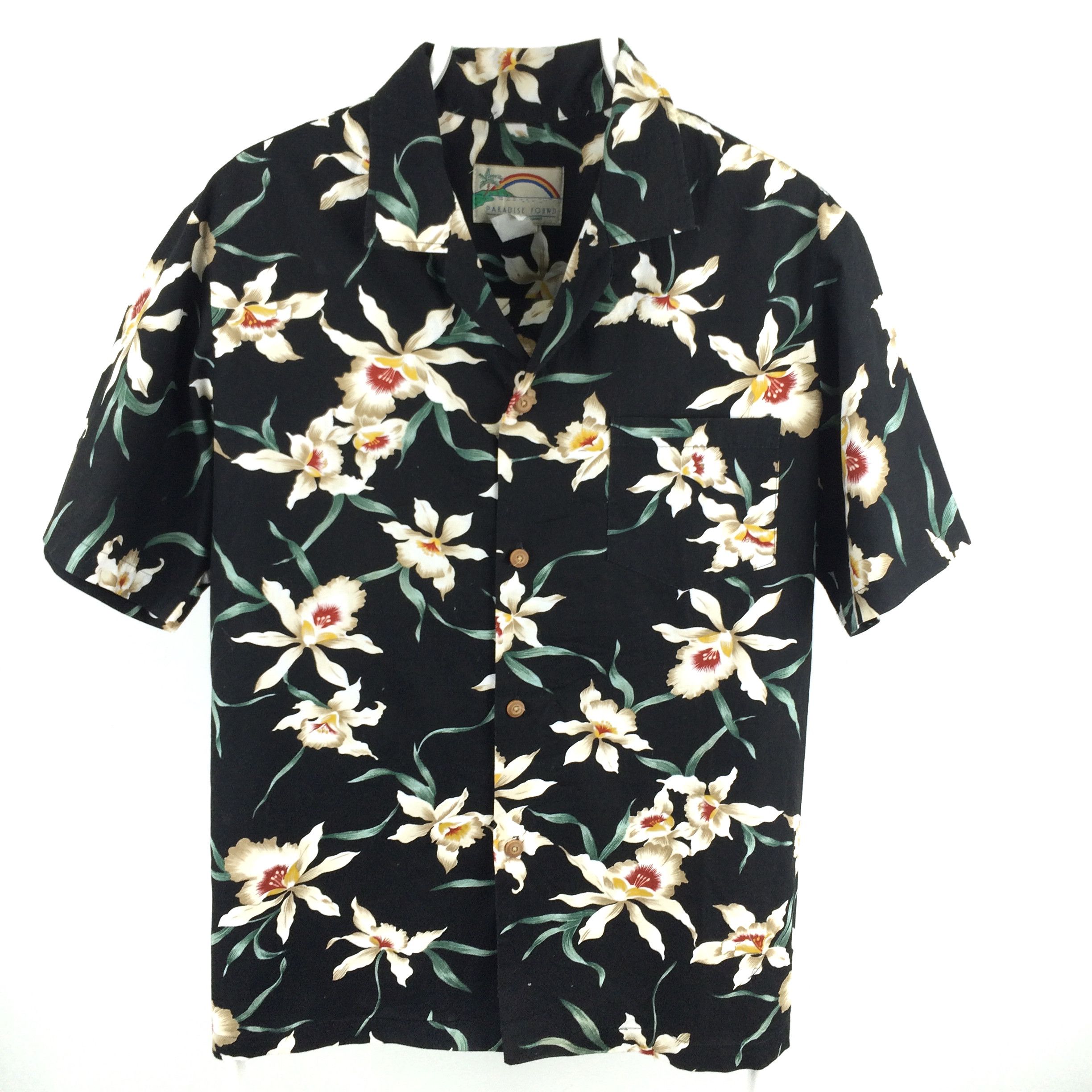 Paradise Found H3 PARADISE FOUND HONOLULU HAWAIIAN SHIRT flower motif Size US L / EU 52-54 / 3 - 1 Thumbnail