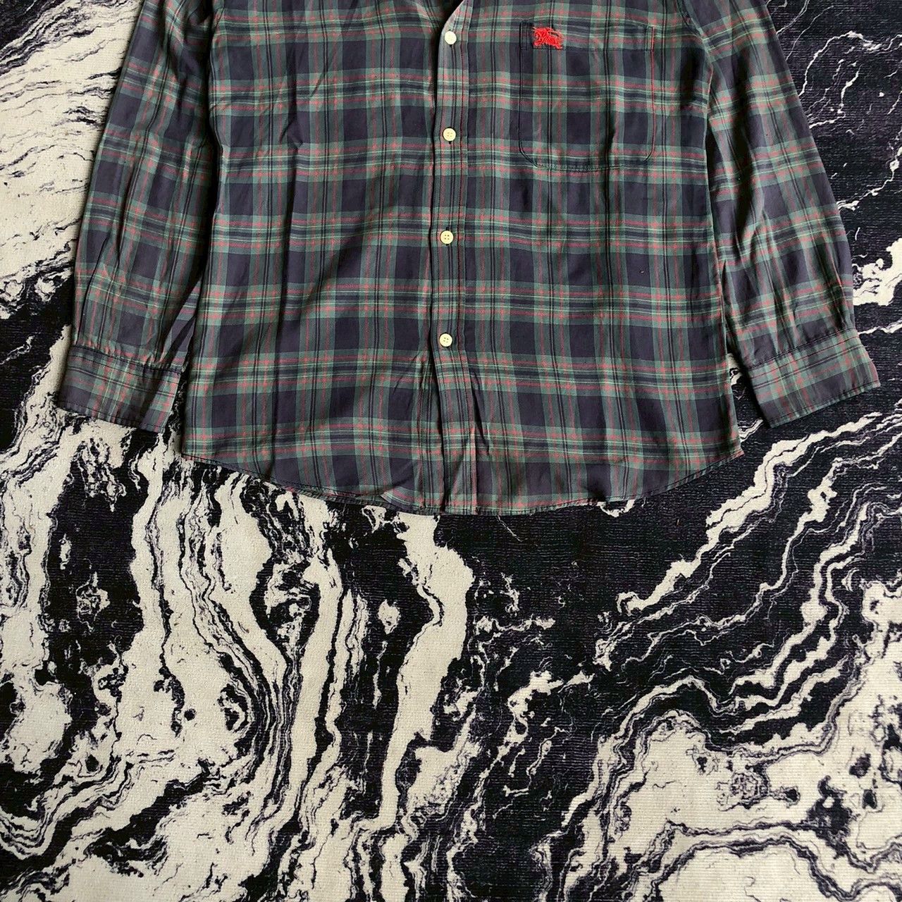 Burberry Vintage 90s Burberrys Nova Check Shirt Red Logo Size US M / EU 48-50 / 2 - 4 Thumbnail
