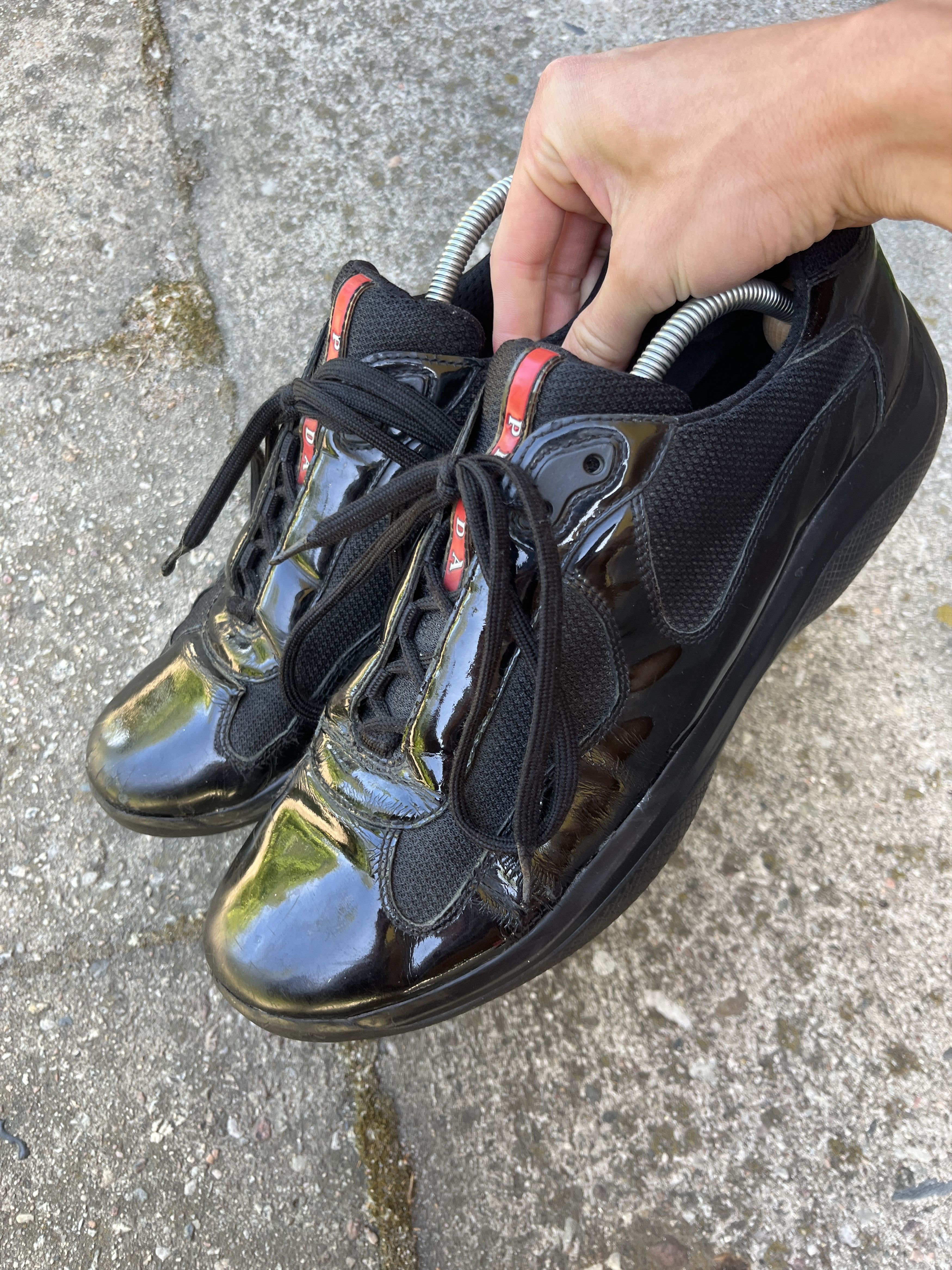 Prada prada americas cup OG version patent shoes Size US 12 / EU 45 - 1 Thumbnail