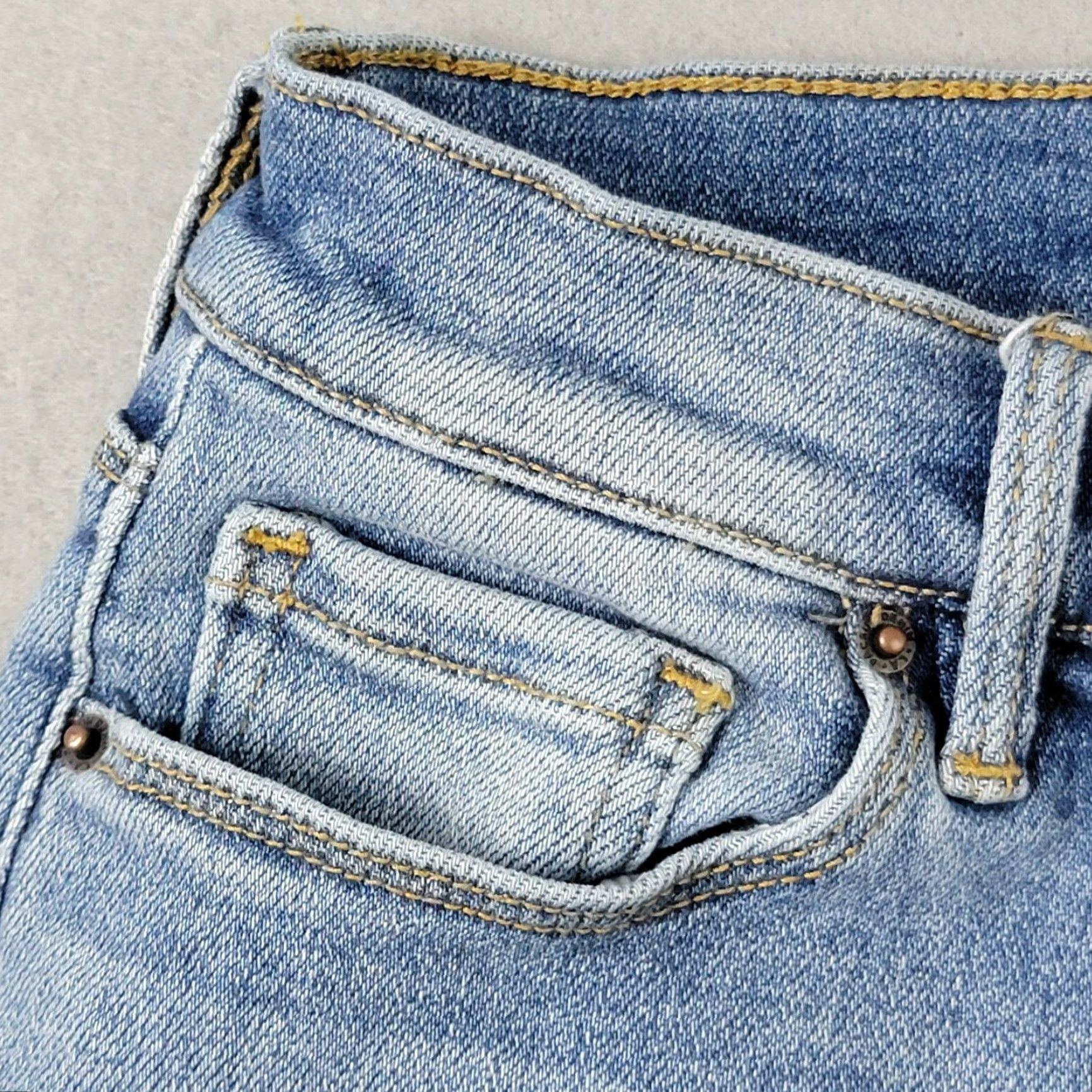 Pacsun PacSun Womens 26 High Rise Knee Patch Jegging Light Wash Blue Denim Stretch Jeans Regular 24x28 Size 26" / US 2 / IT 38 - 3 Thumbnail