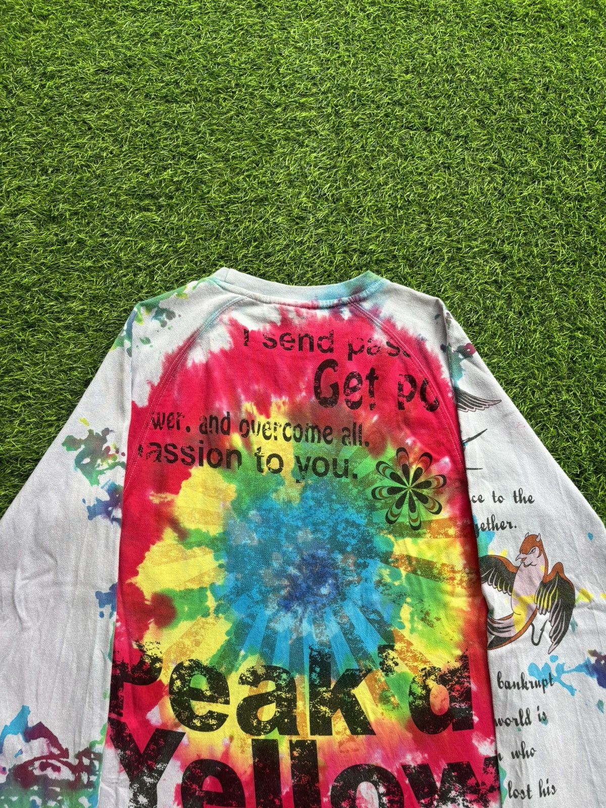 Hysteric Glamour Y2k Peak'd Yellow Tie dye Longsleeve Size US M / EU 48-50 / 2 - 3 Thumbnail