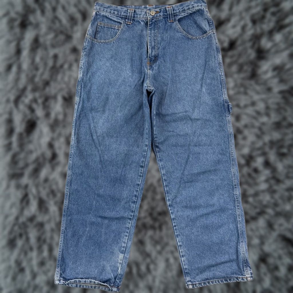 CB Sports VINTAGE PB Sports Jeans Mens 34x32 Blue Grunge Wide Leg Baggy Loose Skate Y2K Jeans Size US 34 / EU 50 - 1 Thumbnail