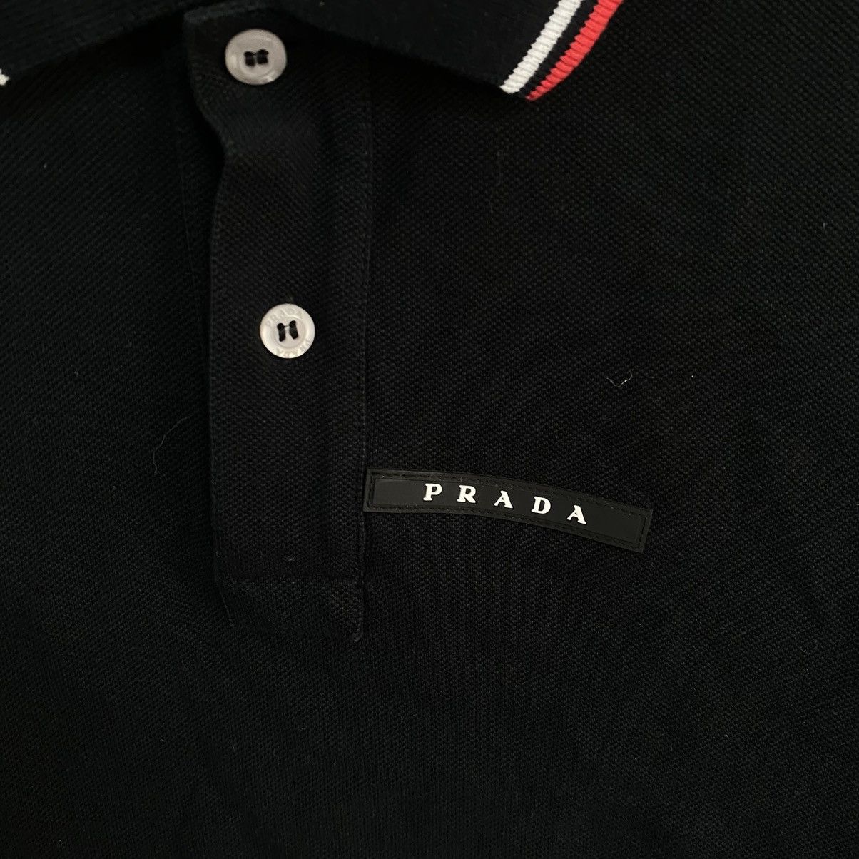 Prada Vintage Prada Red Tab Polo T-Shirt Size US S / EU 44-46 / 1 - 5 Thumbnail