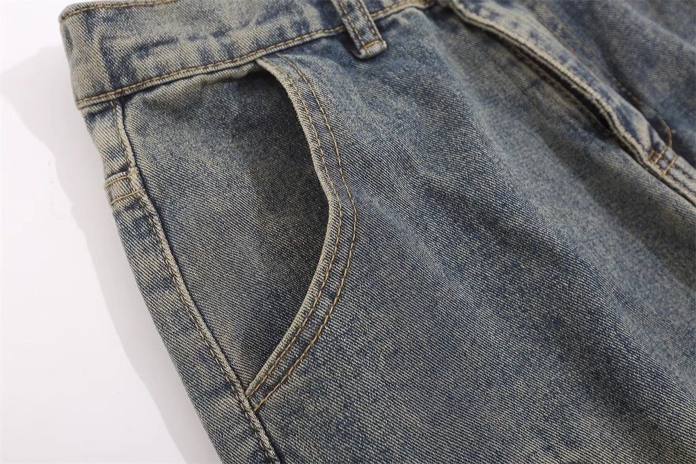 Japanese Brand × Jean High street multi-pocket vintage washed cargo jeans y2k Size US 33 - 3 Thumbnail