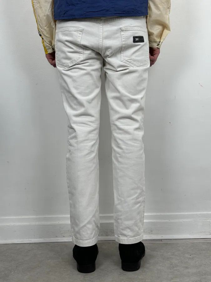 Just Cavalli 2010s Cavalli White Distressed Denim Jeans Size US 32 / EU 48 - 4 Thumbnail