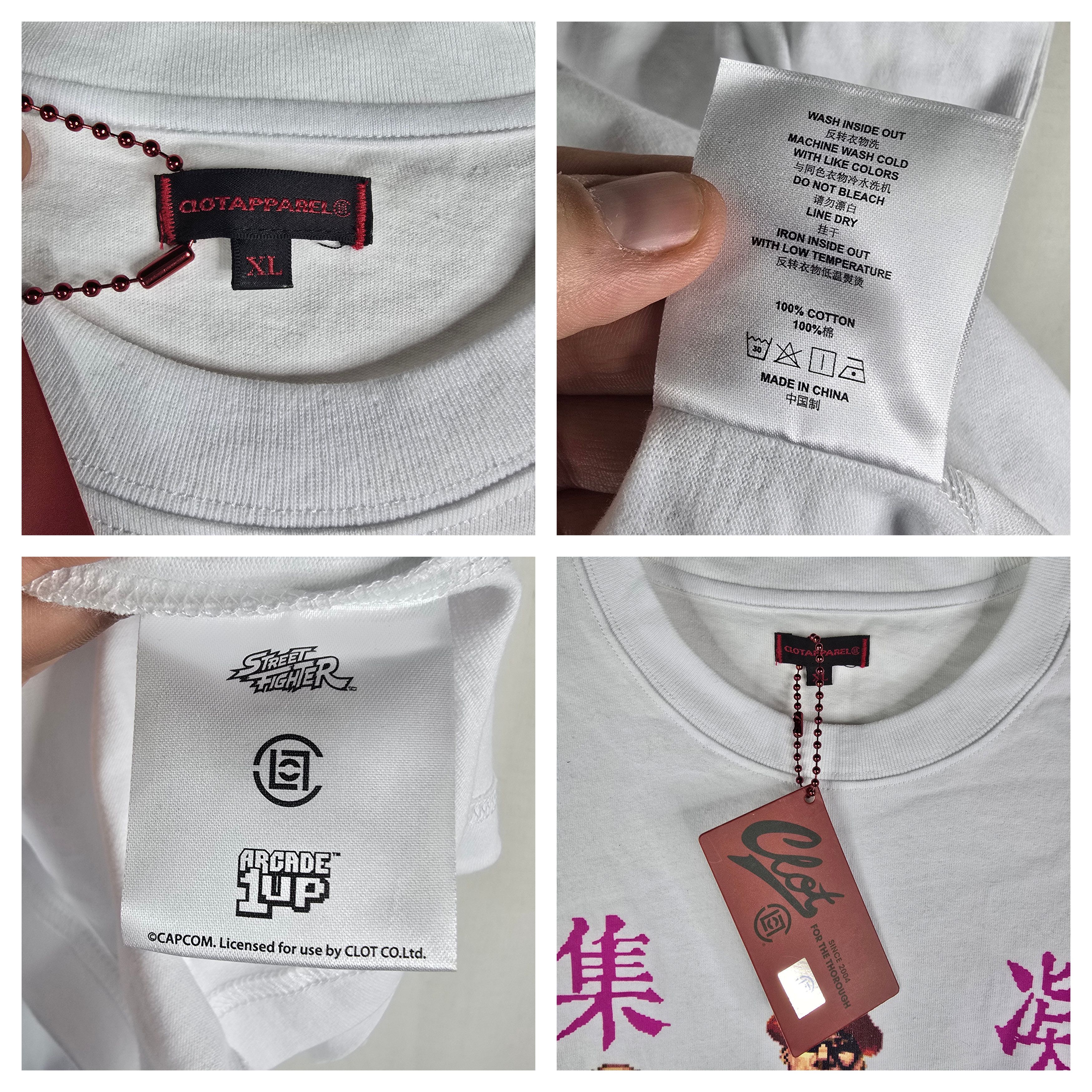 CLOT Clot × Street Fighter Mens XL Tshirt White NEW Size US XL / EU 56 / 4 - 7 Thumbnail