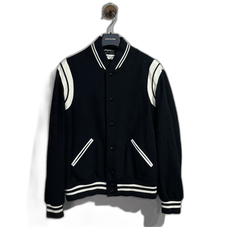 Saint Laurent Paris Saint Laurent Classic Black and White Baseball Jacket Size US M / EU 48-50 / 2 - 1 Thumbnail