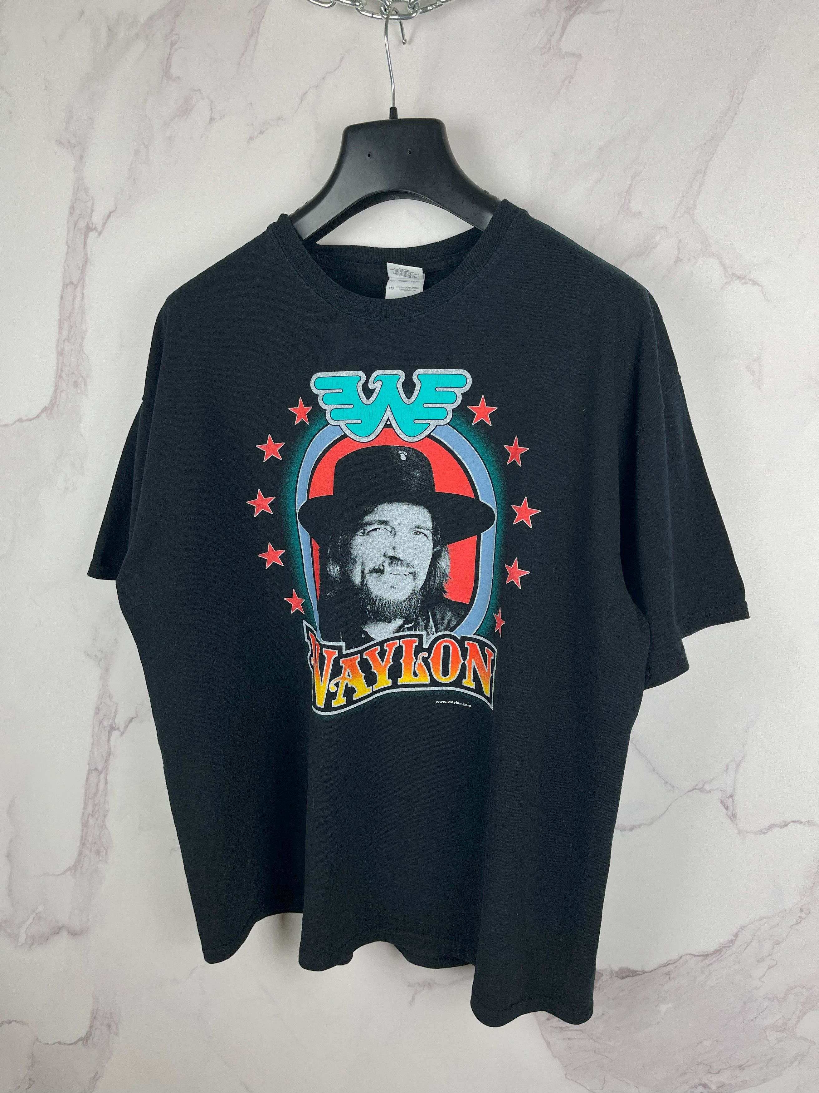 Band Tees Vintage Waylon Jennings Concert T Shirt Big Logo Size XL Size US XL / EU 56 / 4 - 2 Thumbnail