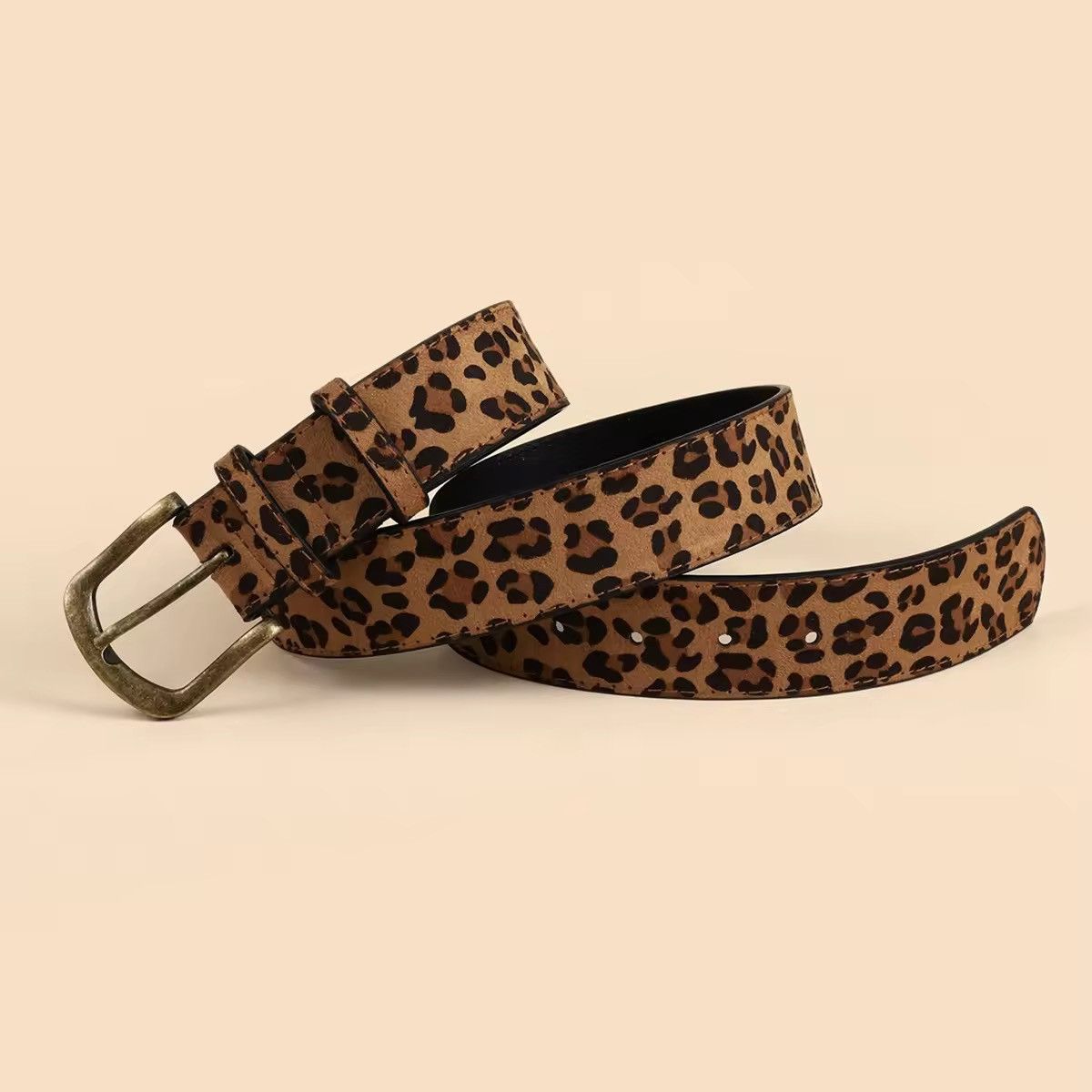 Japanese Brand 2000s leopard cheetah print belt Size 32 - 5 Thumbnail