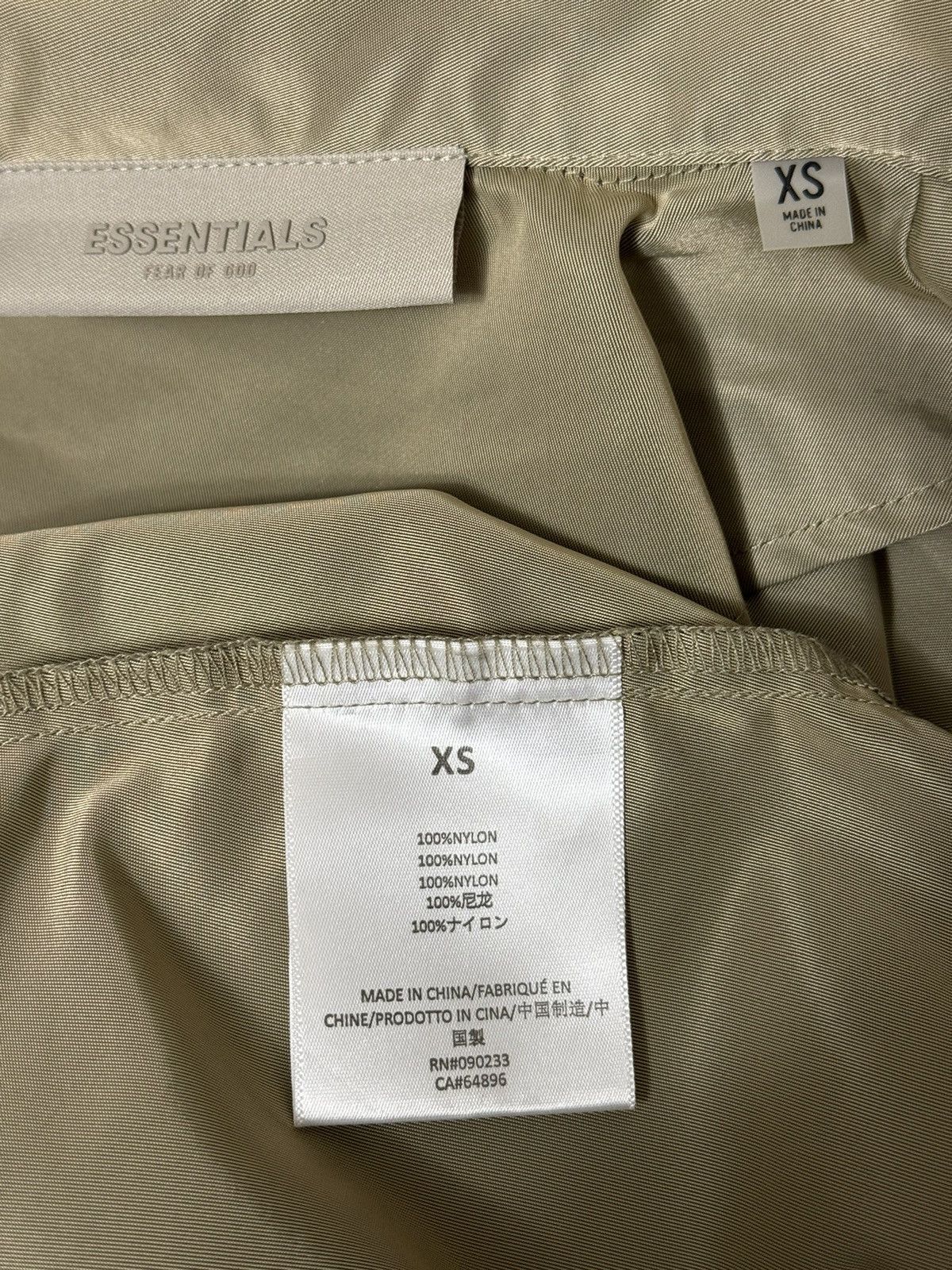 Fear of God Fear of God Essentials Coaches Jacket SZ XS Oak 💥 Size US XS / EU 42 / 0 - 8 Thumbnail