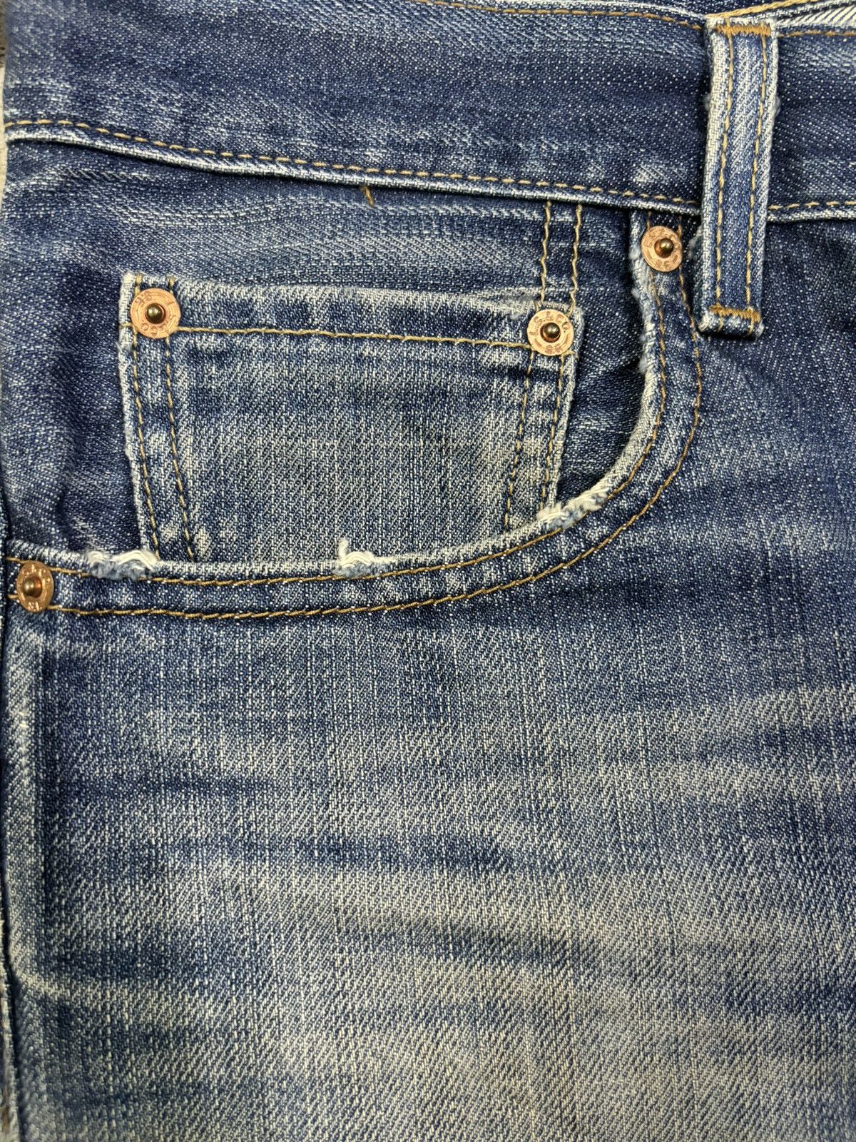 Levi's Vintage Clothing Vintage Levis 502 Mud Wash Straight Leg Distressed Jeans Size US 32 / EU 48 - 7 Thumbnail