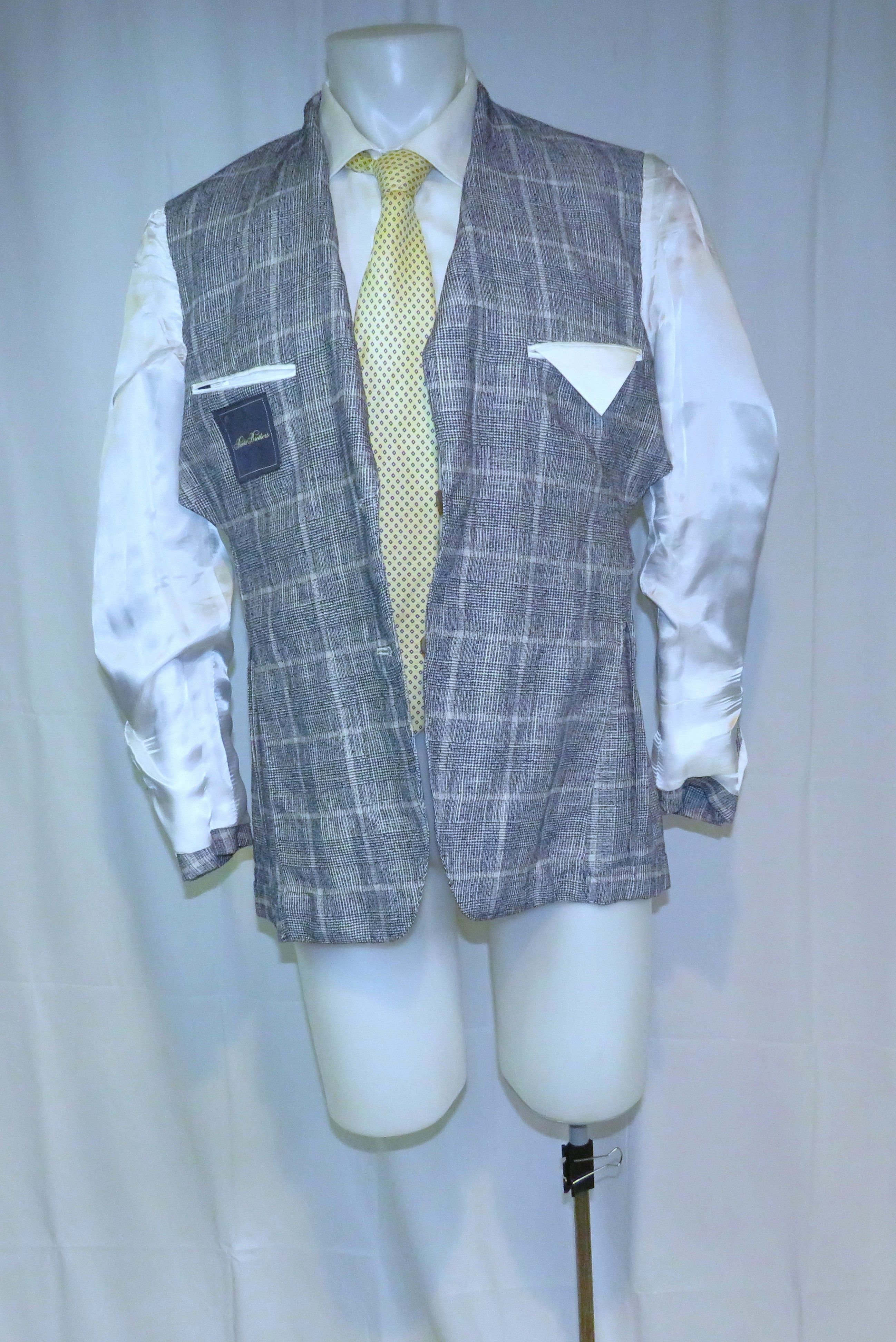 Brooks Brothers Golden Fleece Current Blue Plaid Two Button Suit 40R NWT Size 40R - 13 Thumbnail