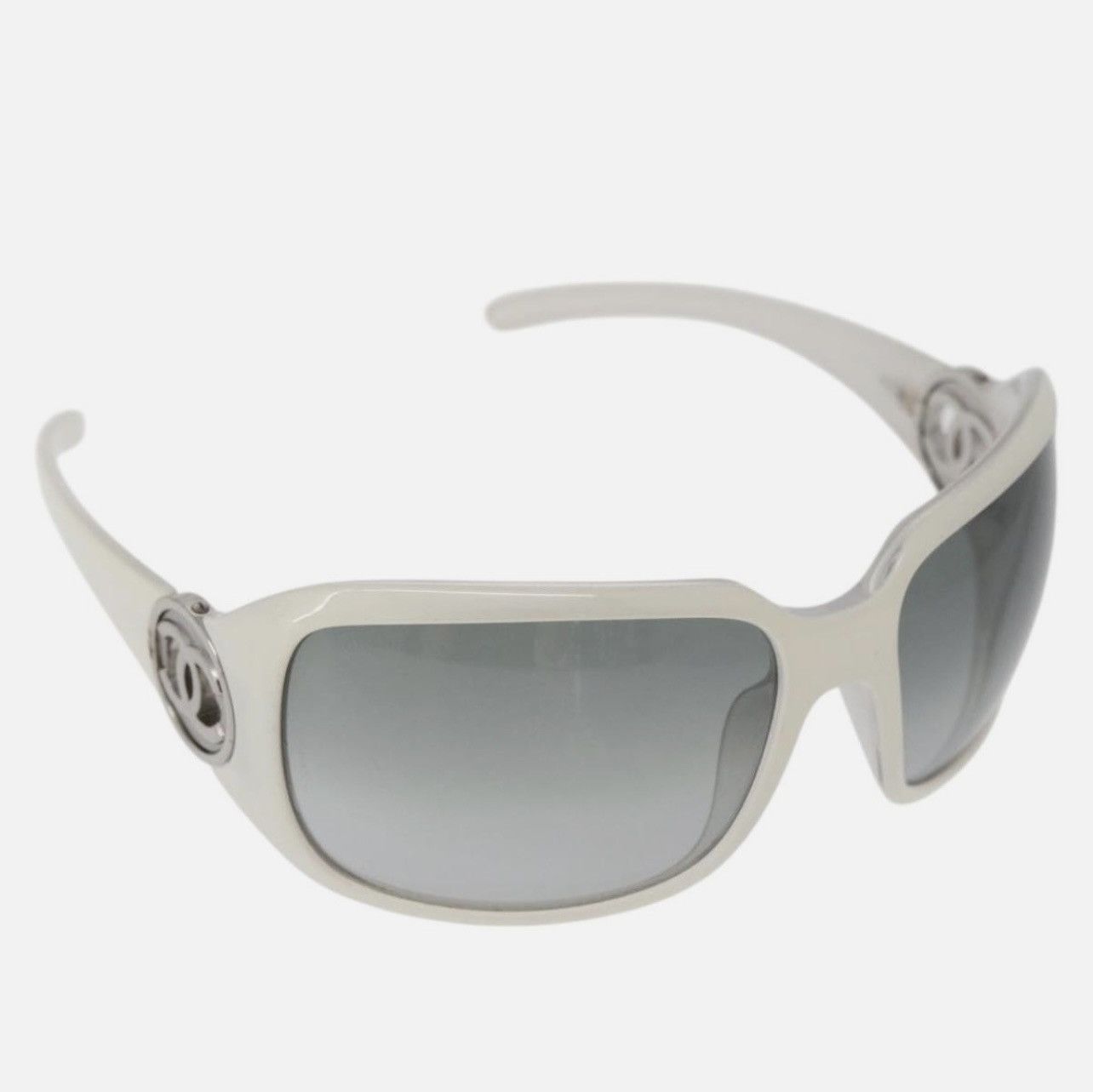 CHANEL Sunglasses plastic White CC Auth 162589 CHANEL Sunglasses plastic White CC Auth BA9081 ref.2729777  main image 4